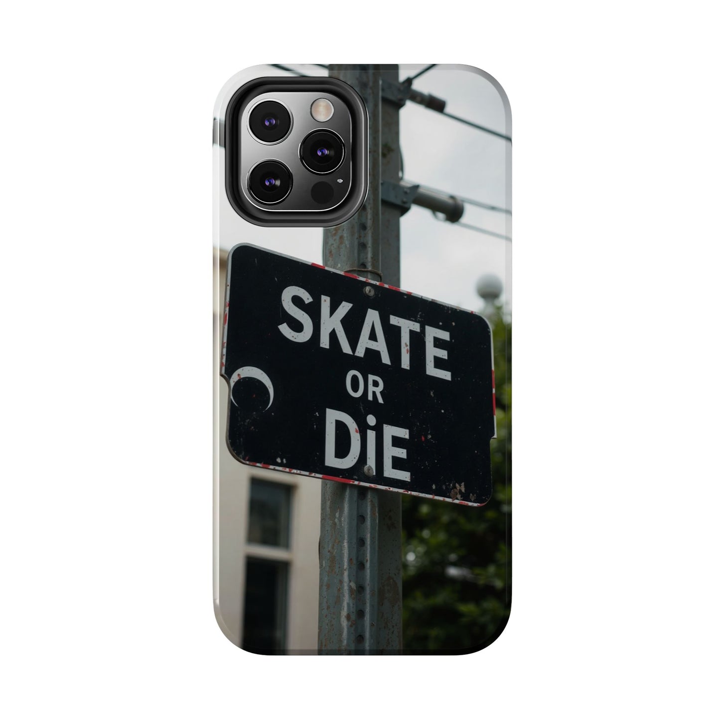 Black Sign Skate or Die Design - Tough Phone Case for iPhone