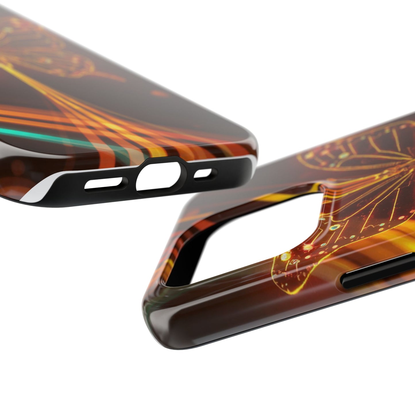 Elegant Butterfly Tough Phone Case - Stylish Protection for Nature Lovers