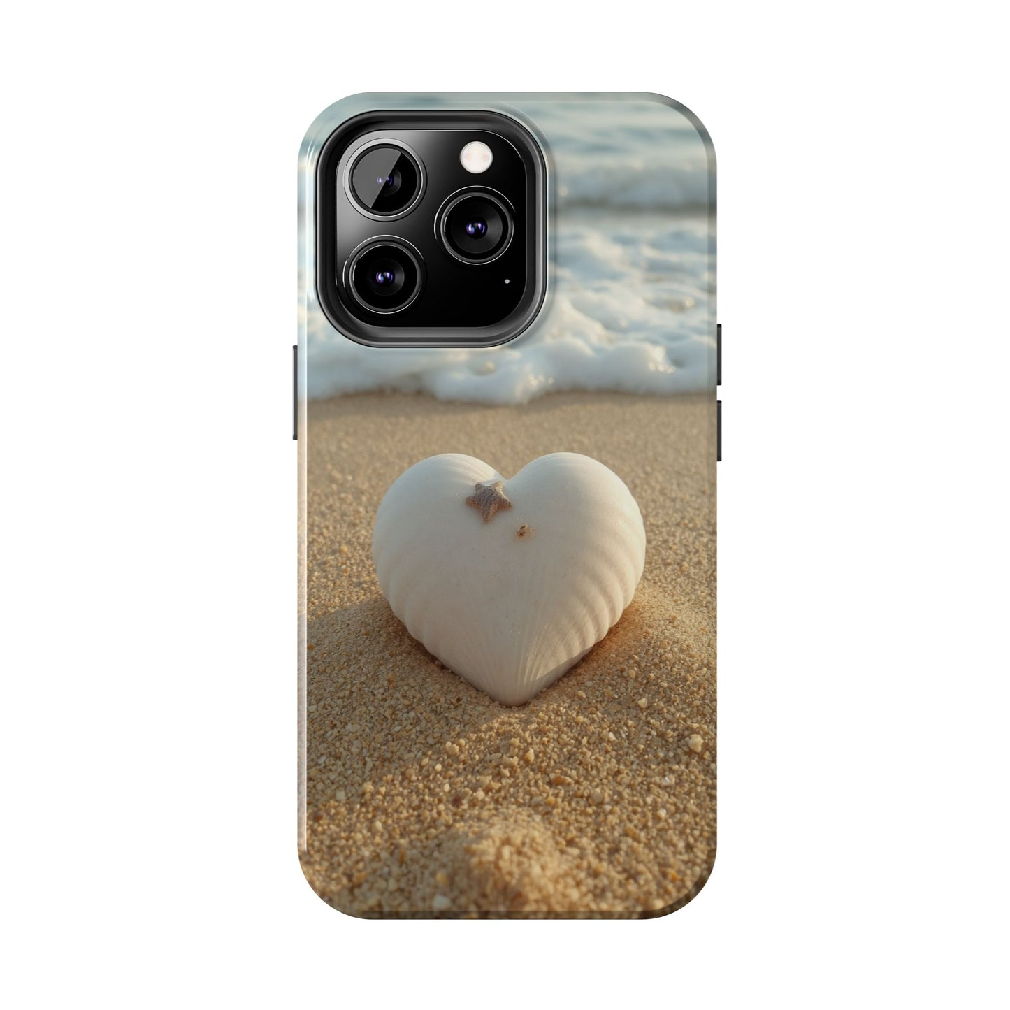 Heart Seashell Tough Phone Case for iPhone