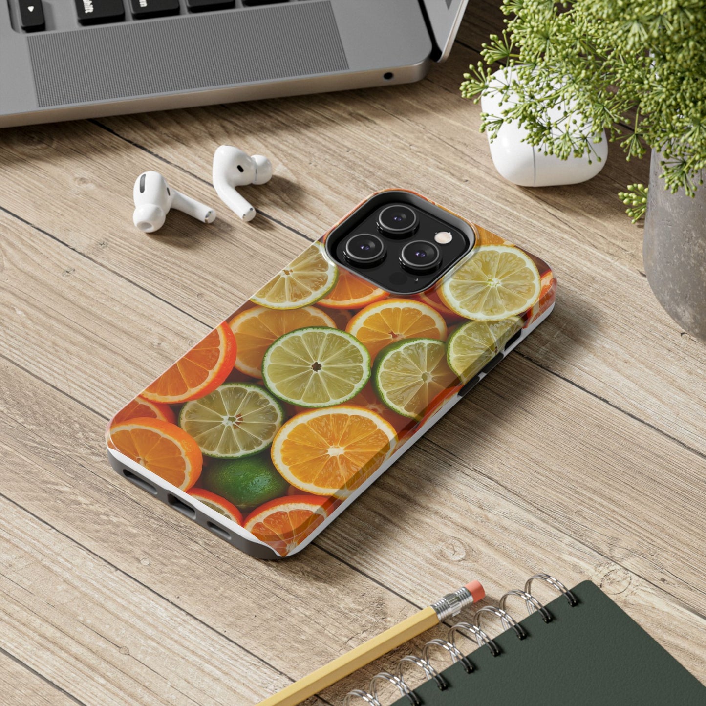 Citrus Slice Tough Phone Case – Vibrant Fruit Design for Summer Fun