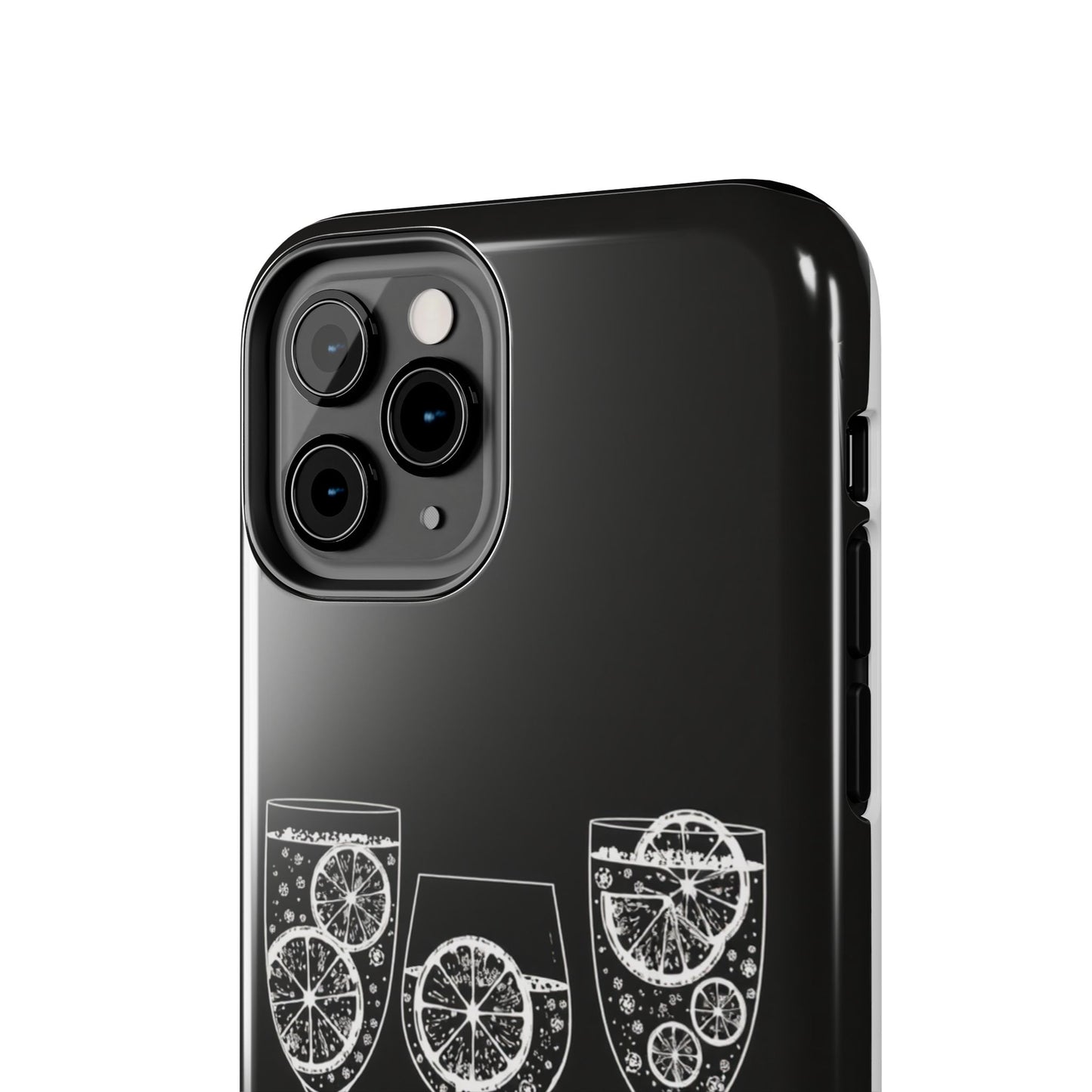 Stylish Tough Phone Cases with Citrus Glass Design, Protective Cases for Parties, Summer Events, and Everyday Use