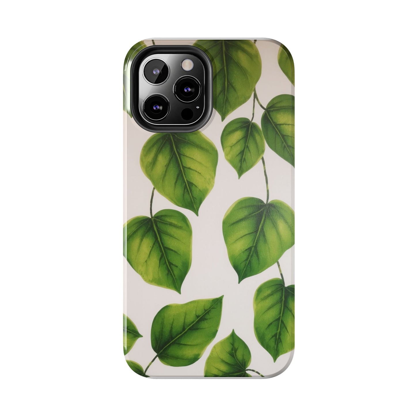Tough Phone Cases with Green Leaf Design | Eco-Friendly Protection for Nature Lovers