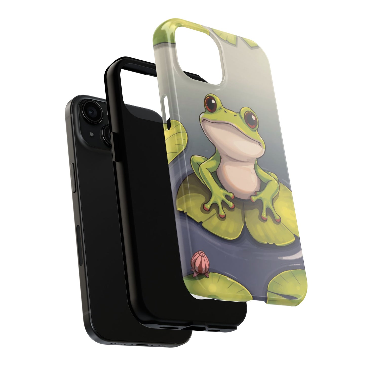 Cute Frog Tough Phone Case - Durable Protection with Nature Vibe