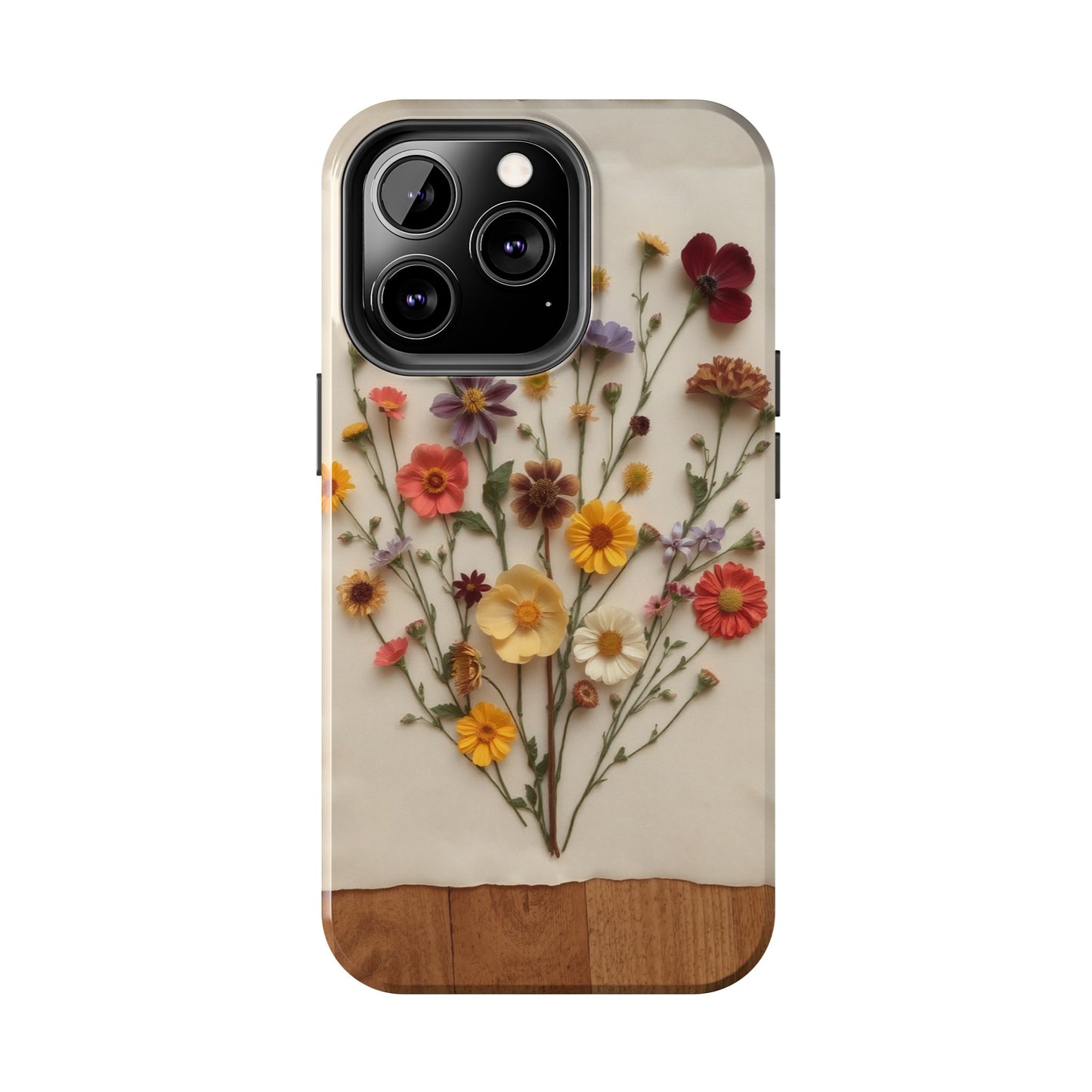 Floral Tough Phone Case - Durable Protection with Nature-Inspired Design