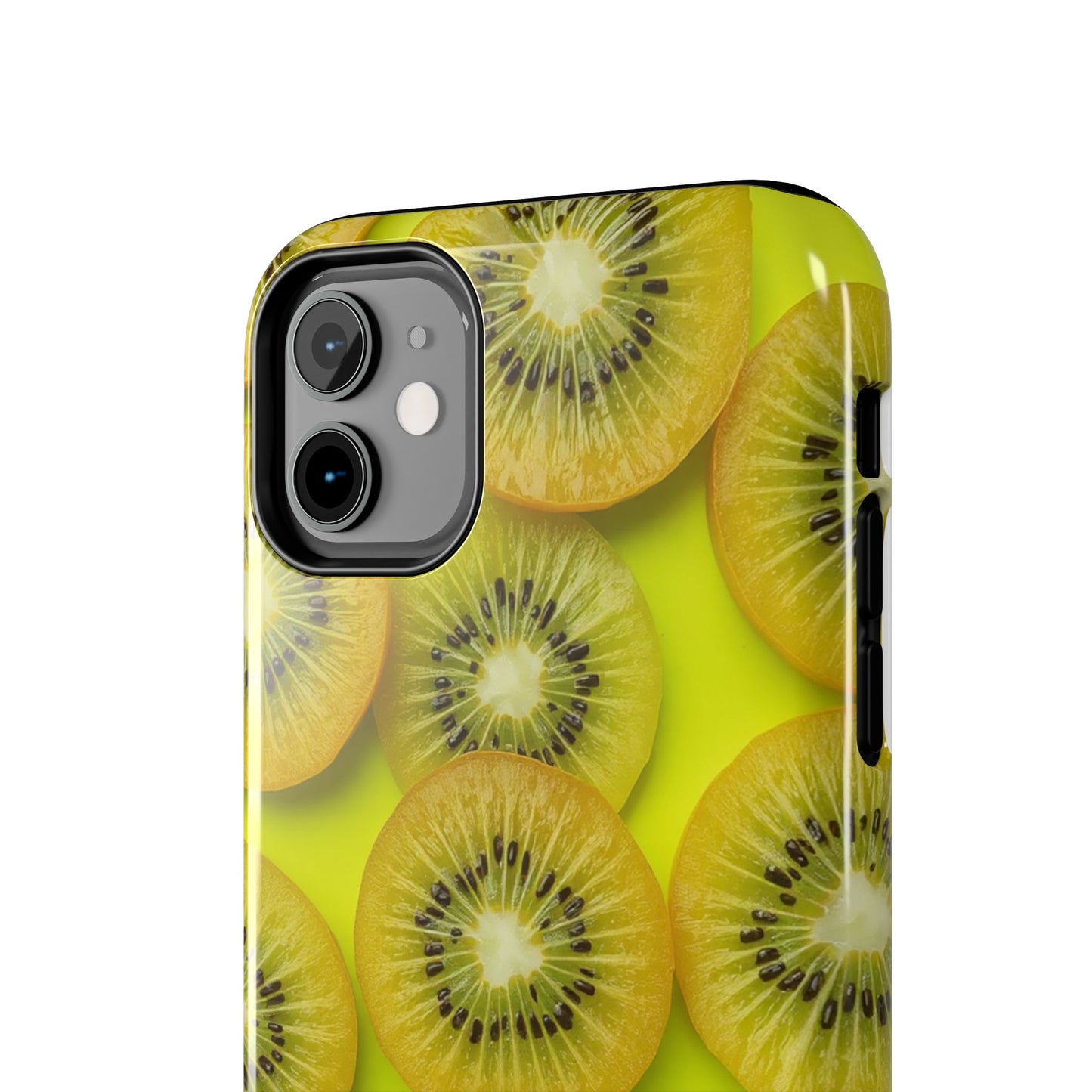 Vibrant Kiwi Tough Phone Case - Bright Yellow Design for Fruit Lovers