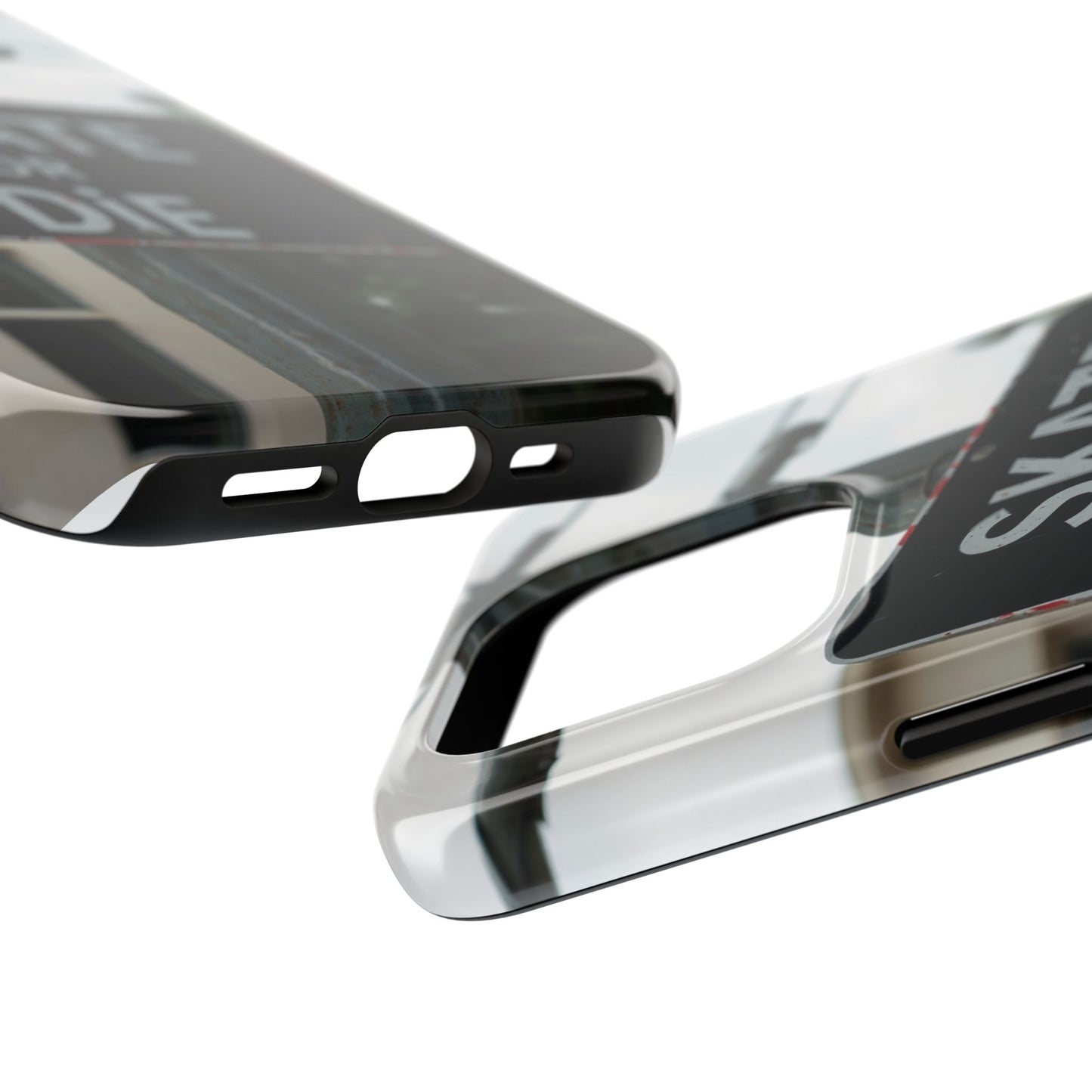 Black Sign Skate or Die Design - Tough Phone Case for iPhone