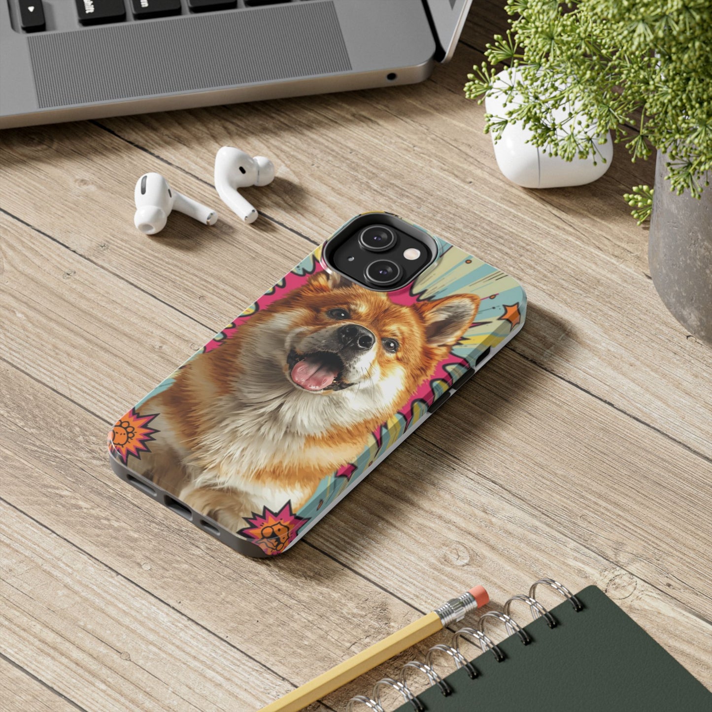Playful Dog Tough Phone Case - Durable & Stylish Pet Lover Gift