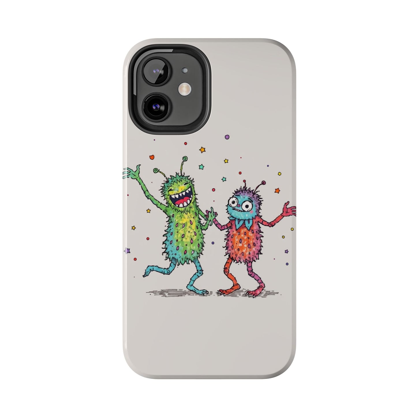 Colorful Monster Tough Phone Case - Fun and Playful Design