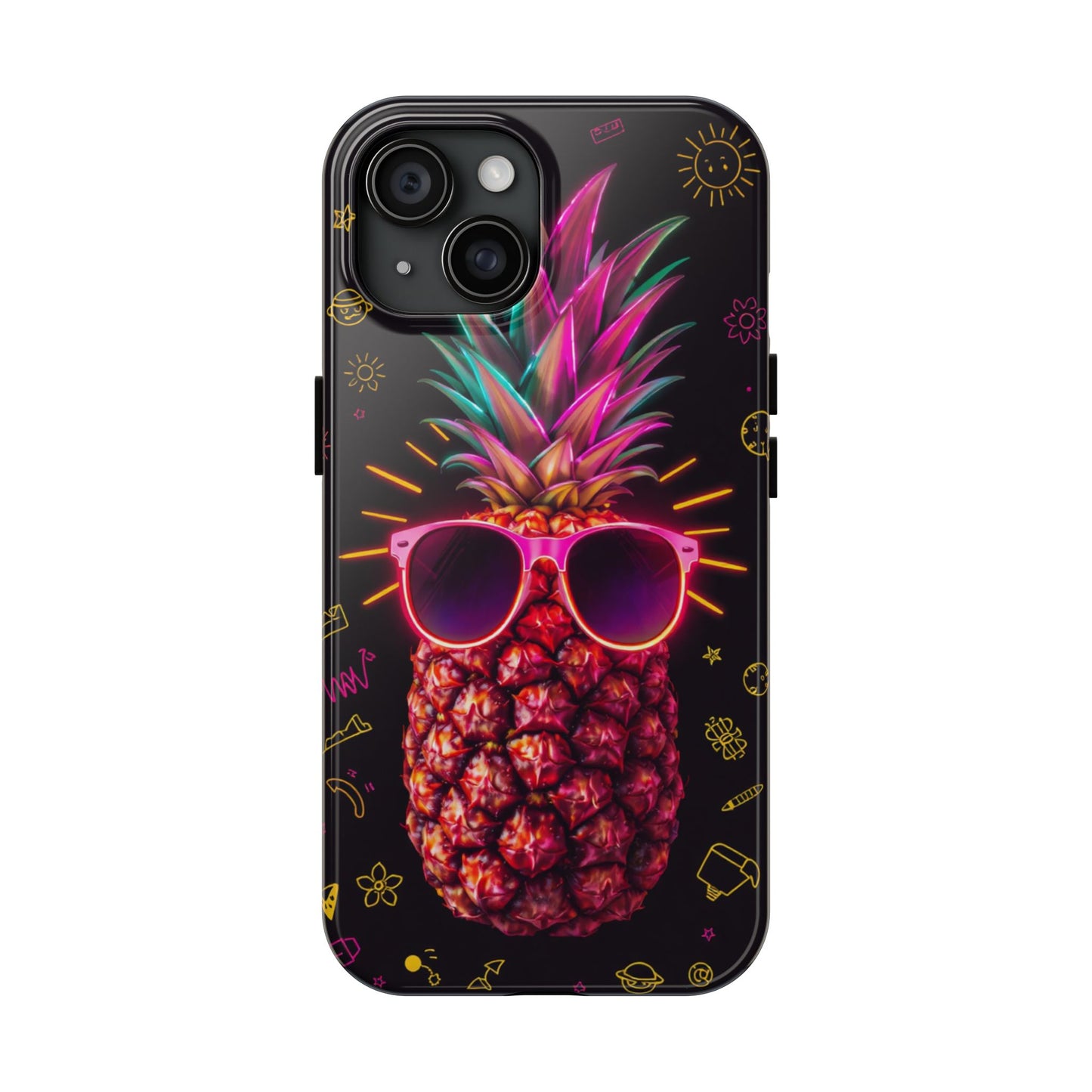 Tough Pineapple Phone Case - Cool, Vibrant Design Perfect for Summer Vibes
