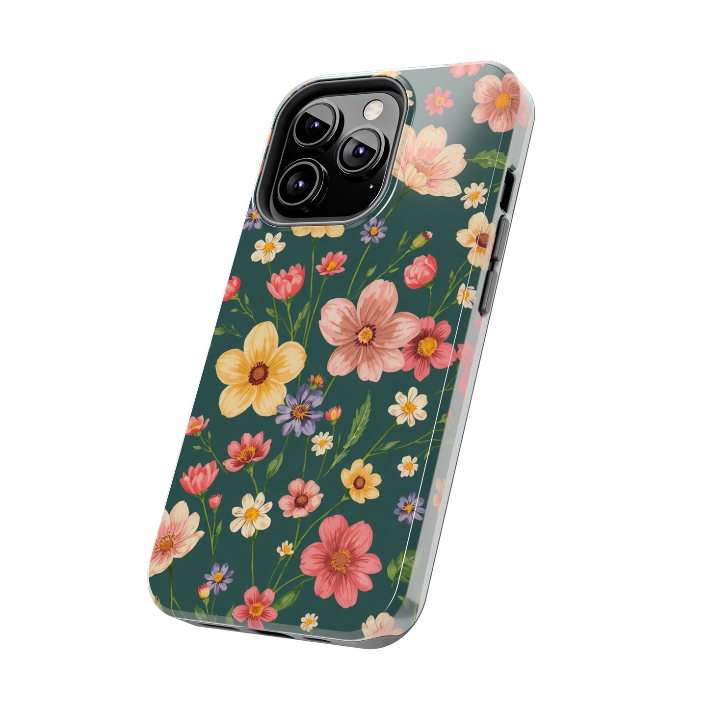Vintage Spring Flowers Tough Phone Case - Durable Protection for iPhone