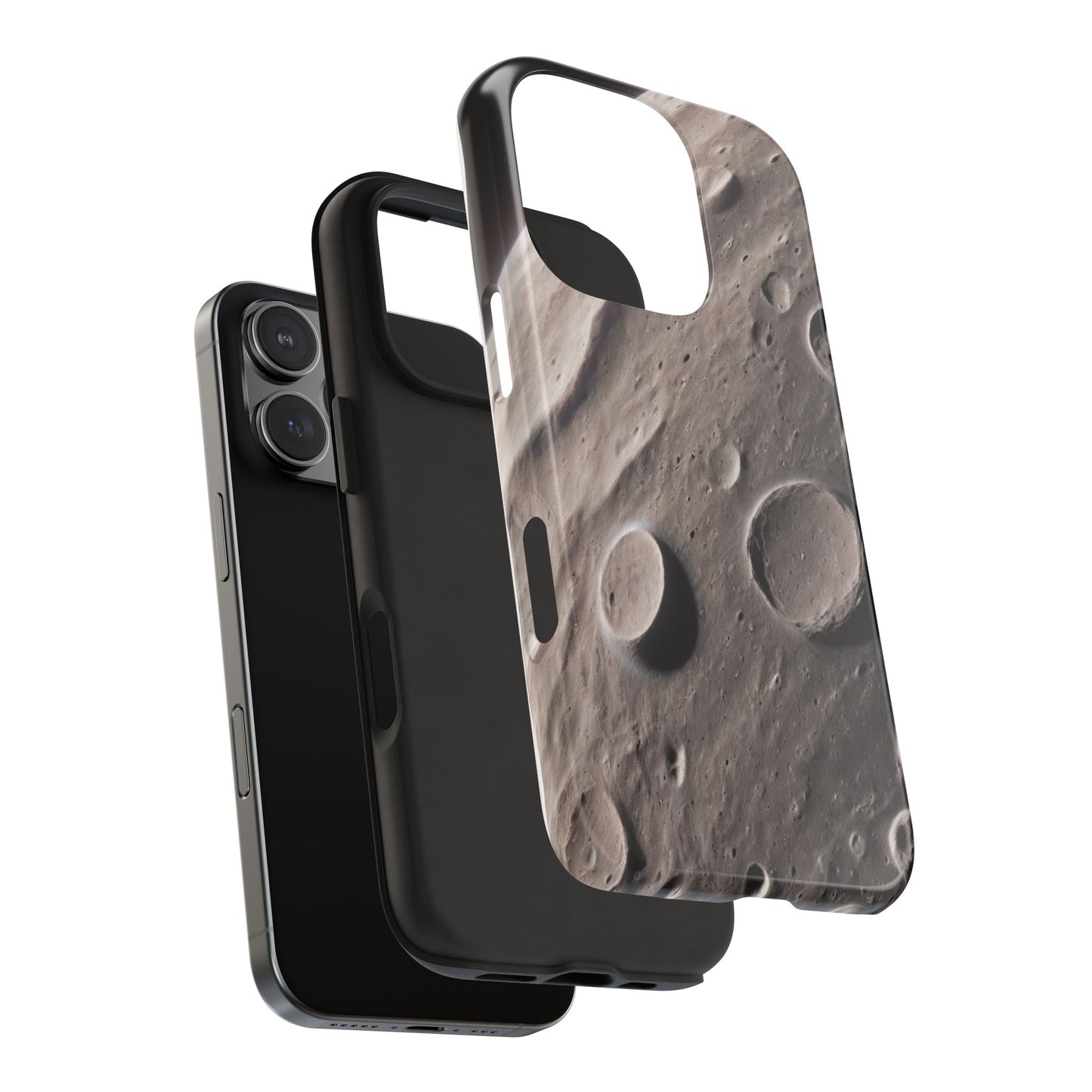 Celestial Moon Surface Tough Phone Case | Durable Space-Themed Design - for iPhone