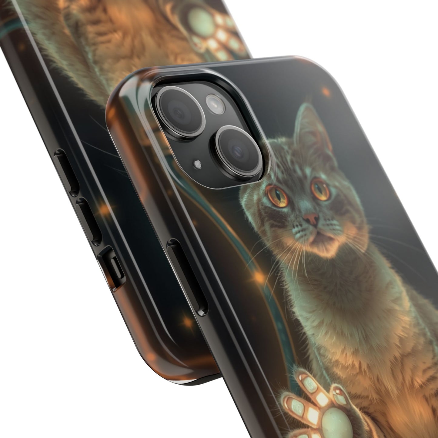 Whimsical Cat Phone Case | Tough Phone Cases for Cat Lovers, Pet Accessories, Gift for Cat Owners, Cute Phone Cover, Personalized Tech