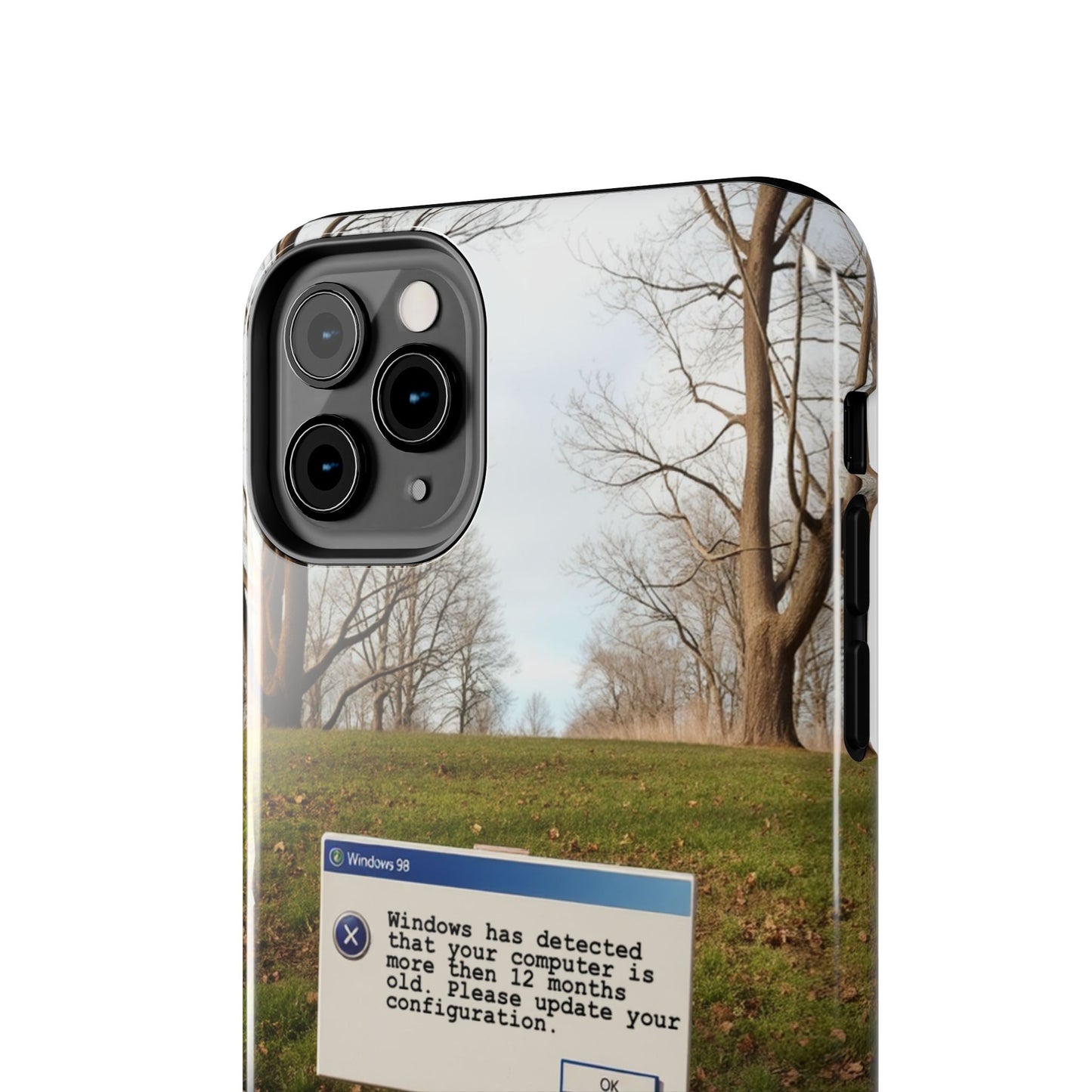 Durable Phone Case with Windows 98 Error Message Design - Perfect Gift for Tech Lovers
