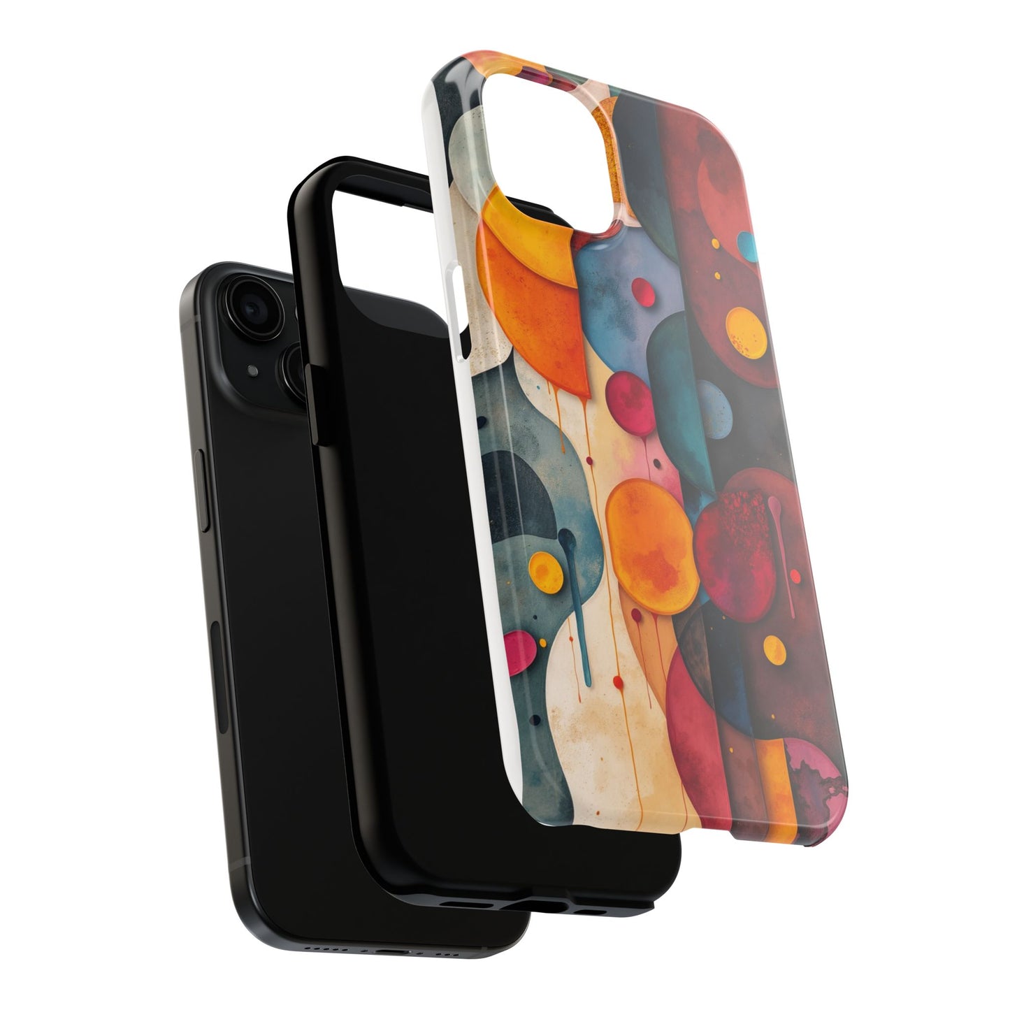 Artistic Tough Phone Cases - Colorful Abstract Design for Trendy Protection - for iPhone