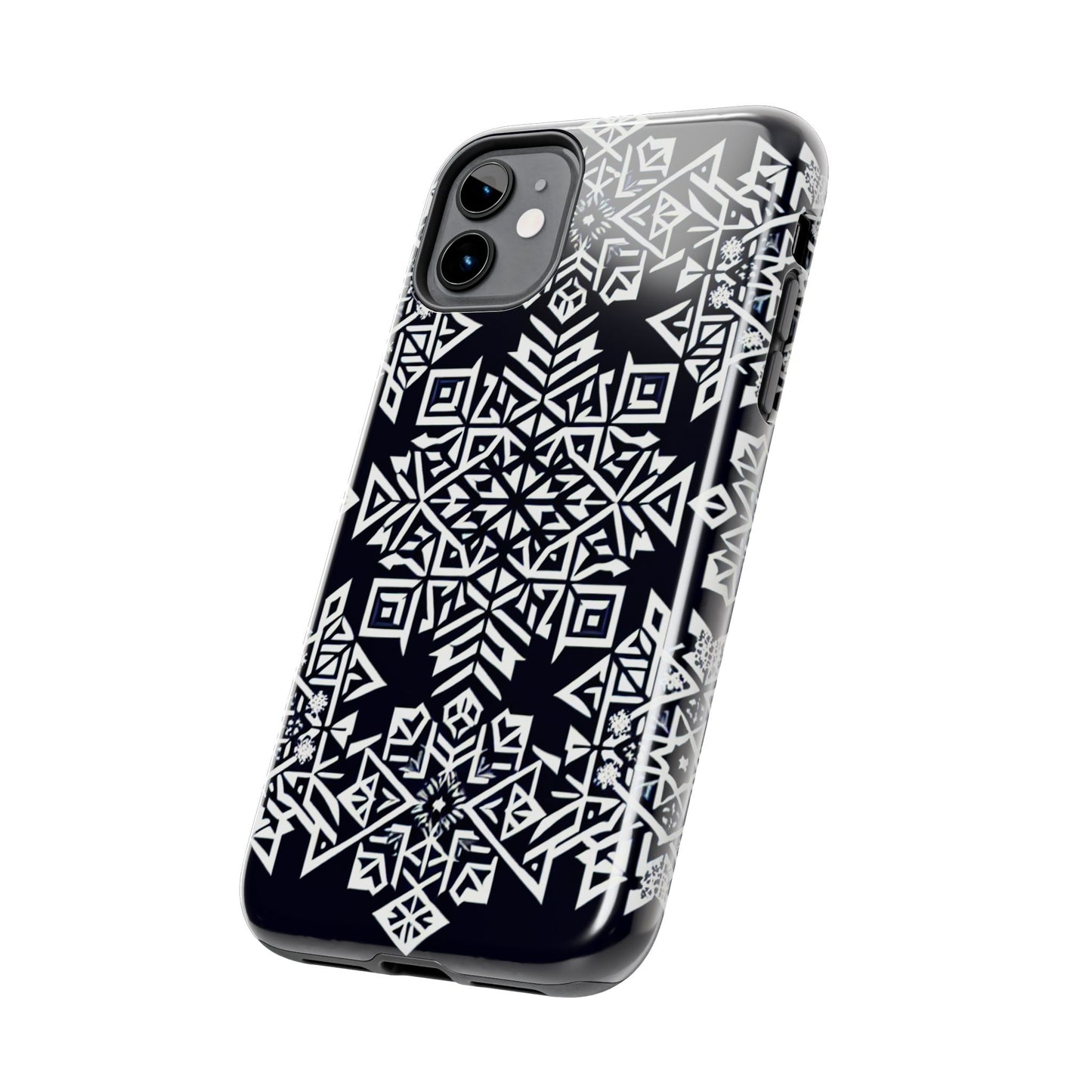 Winter Wonderland Tough Phone Case - Digital Snowflake - for iPhone