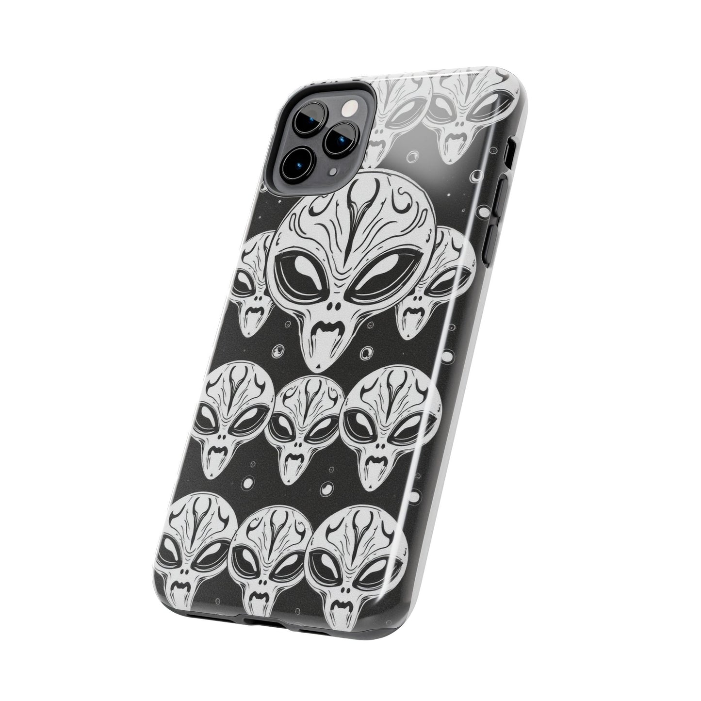 Alien Pattern Tough Phone Case - Durable Protection with Out-of-This-World Design