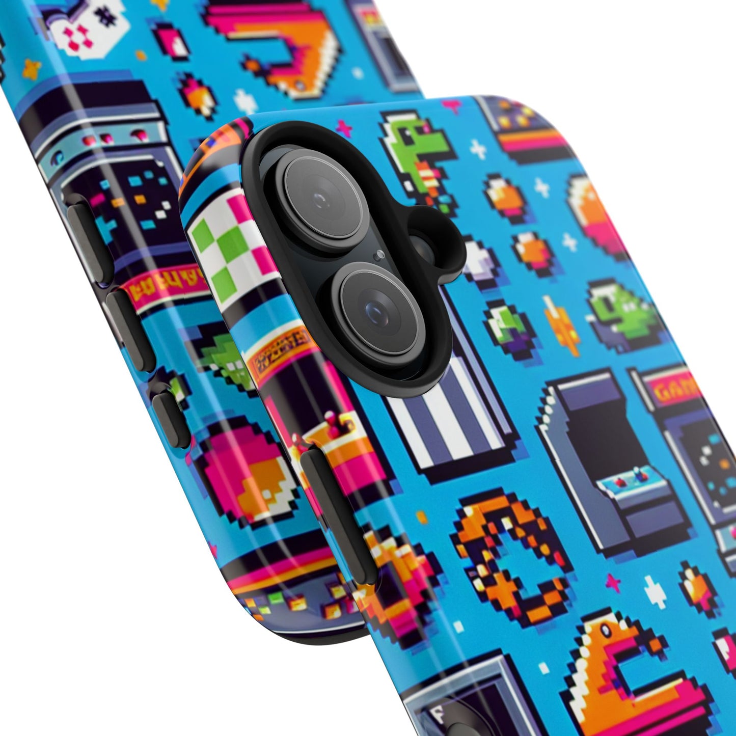 Retro Gaming Tough Phone Case - Pixel Art Design for Gamers - for iPhone