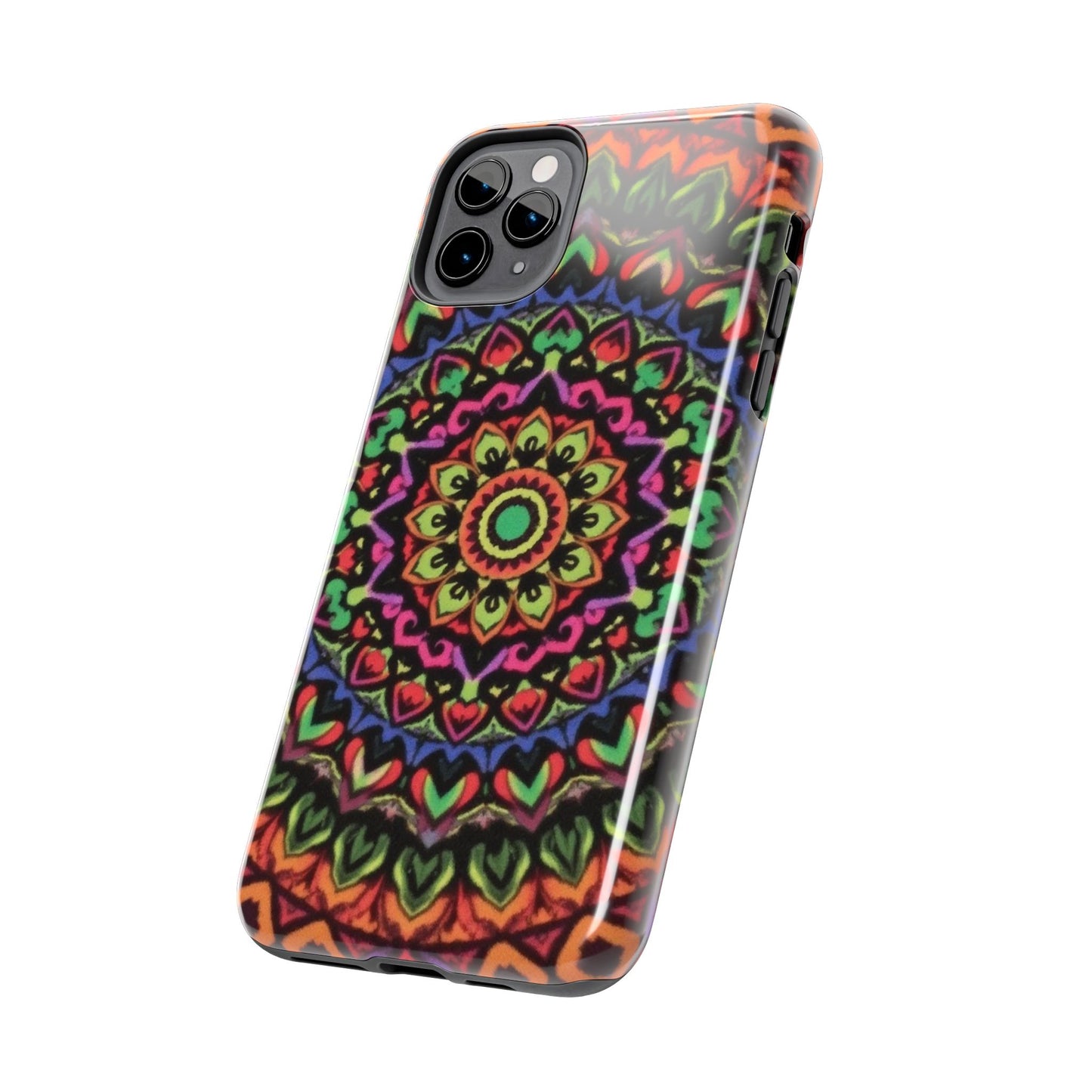 Colorful Mandala Tough Phone Case - Vibrant Designs for Trendy Protection - for iPhone