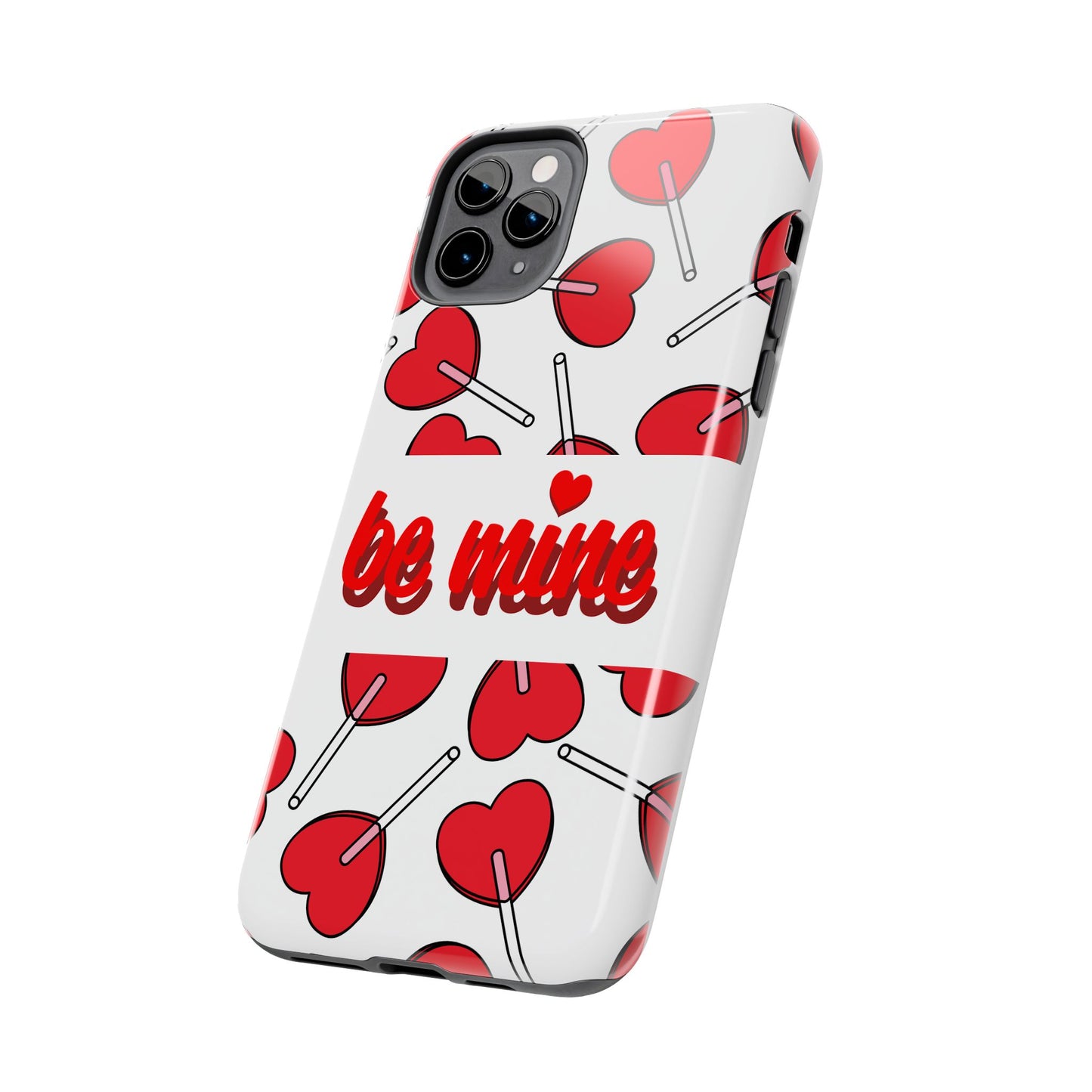 Be Mine Heart Pattern Tough Phone Case - Love Gift - for iPhone