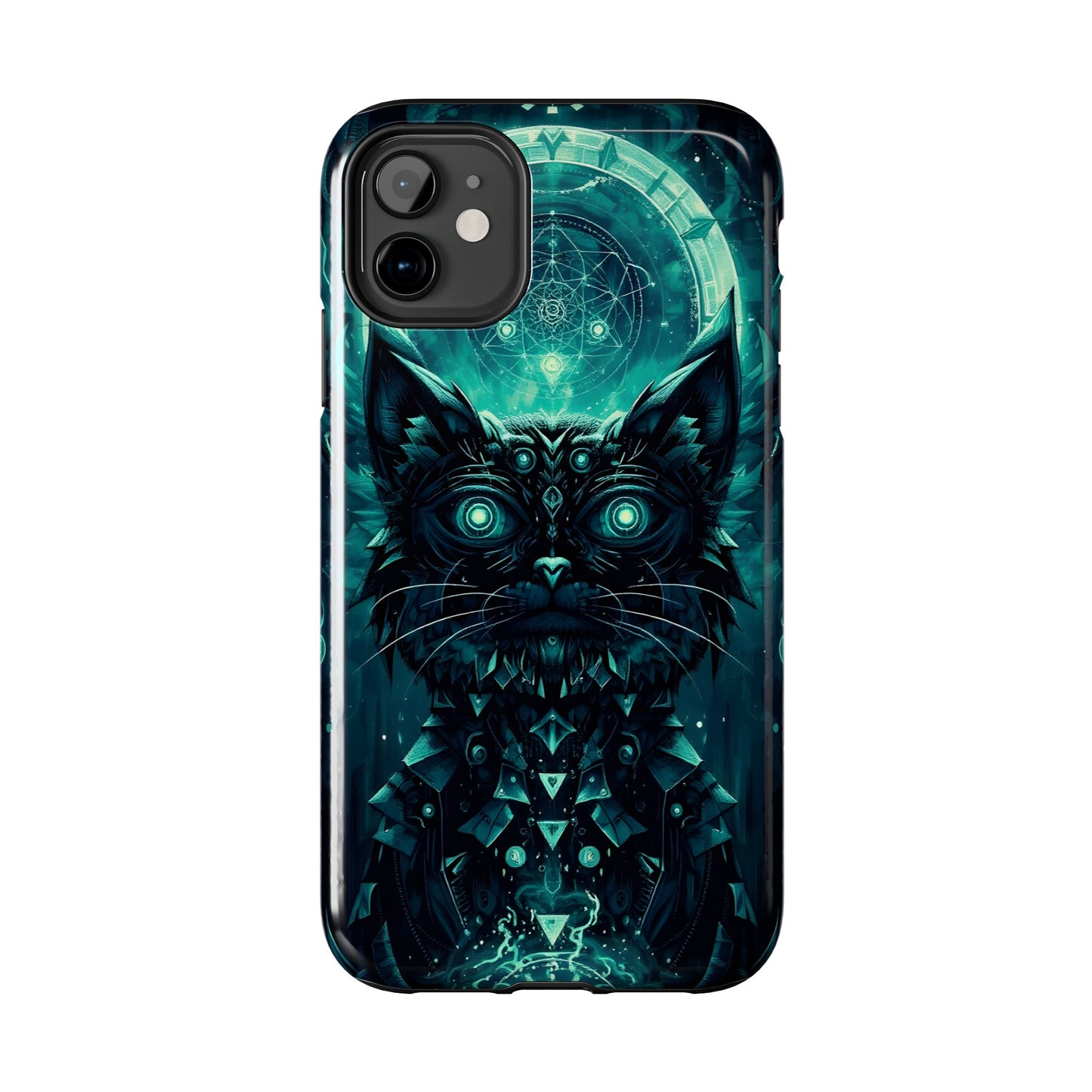 Mystical Dark Cat Phone Case - Tough Protective Cover for Cat Lovers - for iPhone
