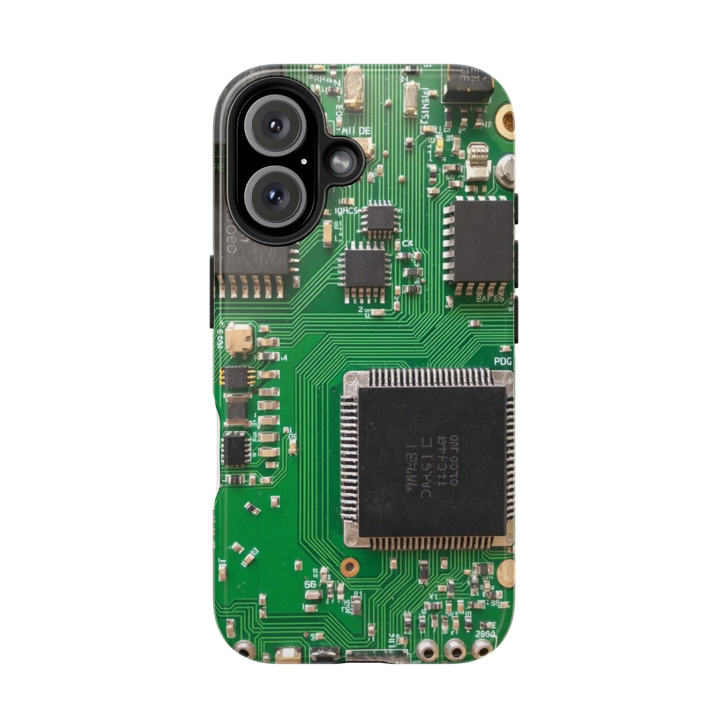 Circuit Board Tough Phone Case - Durable Tech Design