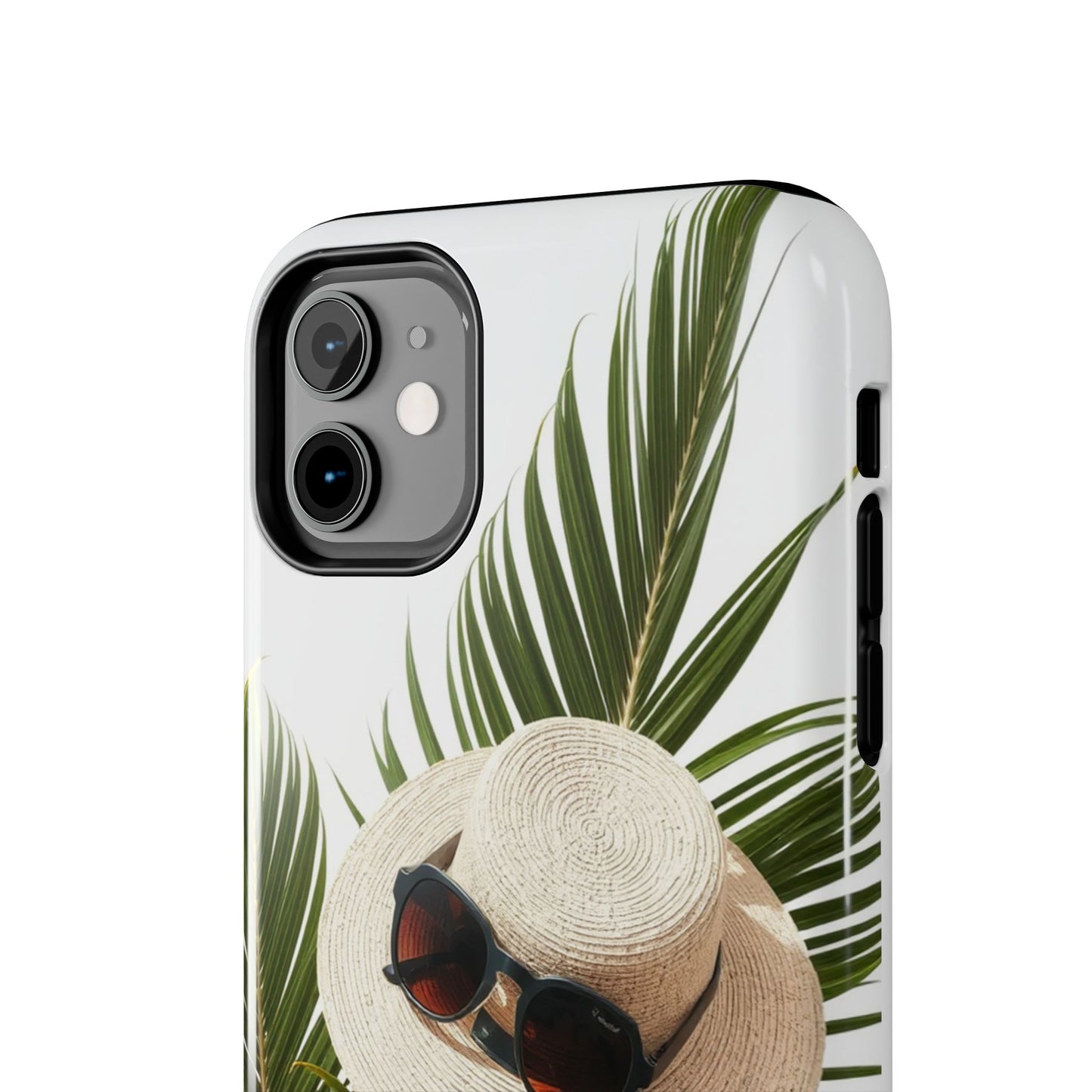 Tropical Phone Case - Summer Vibes with Hat & Sunglasses Design