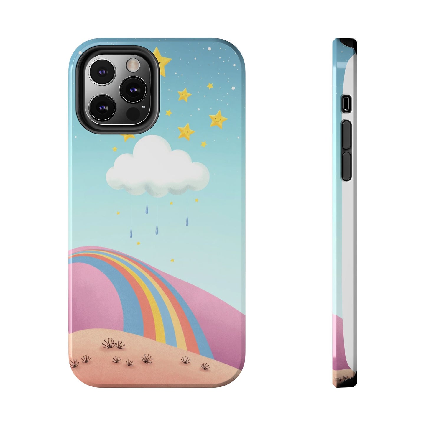 Colorful Rainbow Phone Case - Durable Tough Design for Adventurers