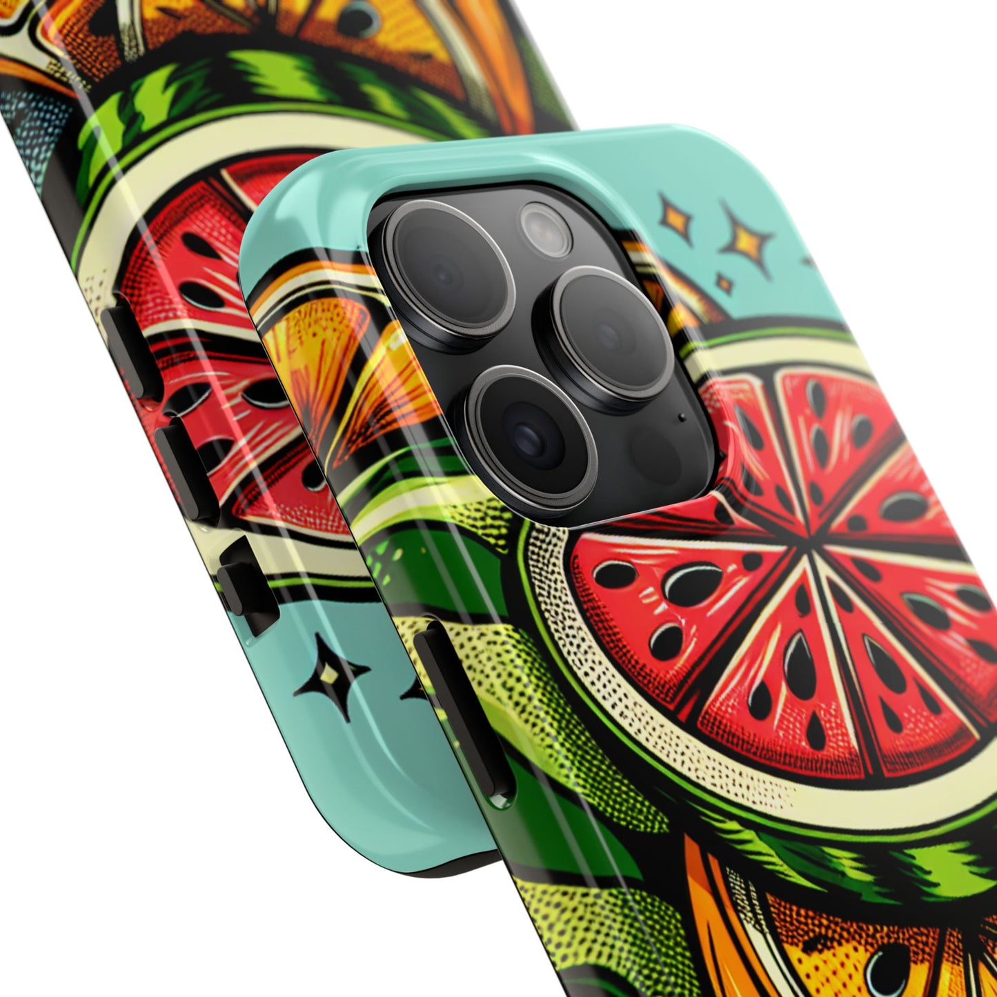 Vibrant Citrus Tough Phone Case - Fruit Slice Design - for iPhone