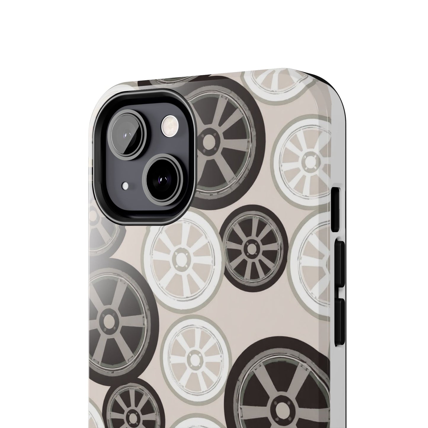 Racing Wheel Design Tough Phone Case – Durable Protection for Automotive Enthusiasts