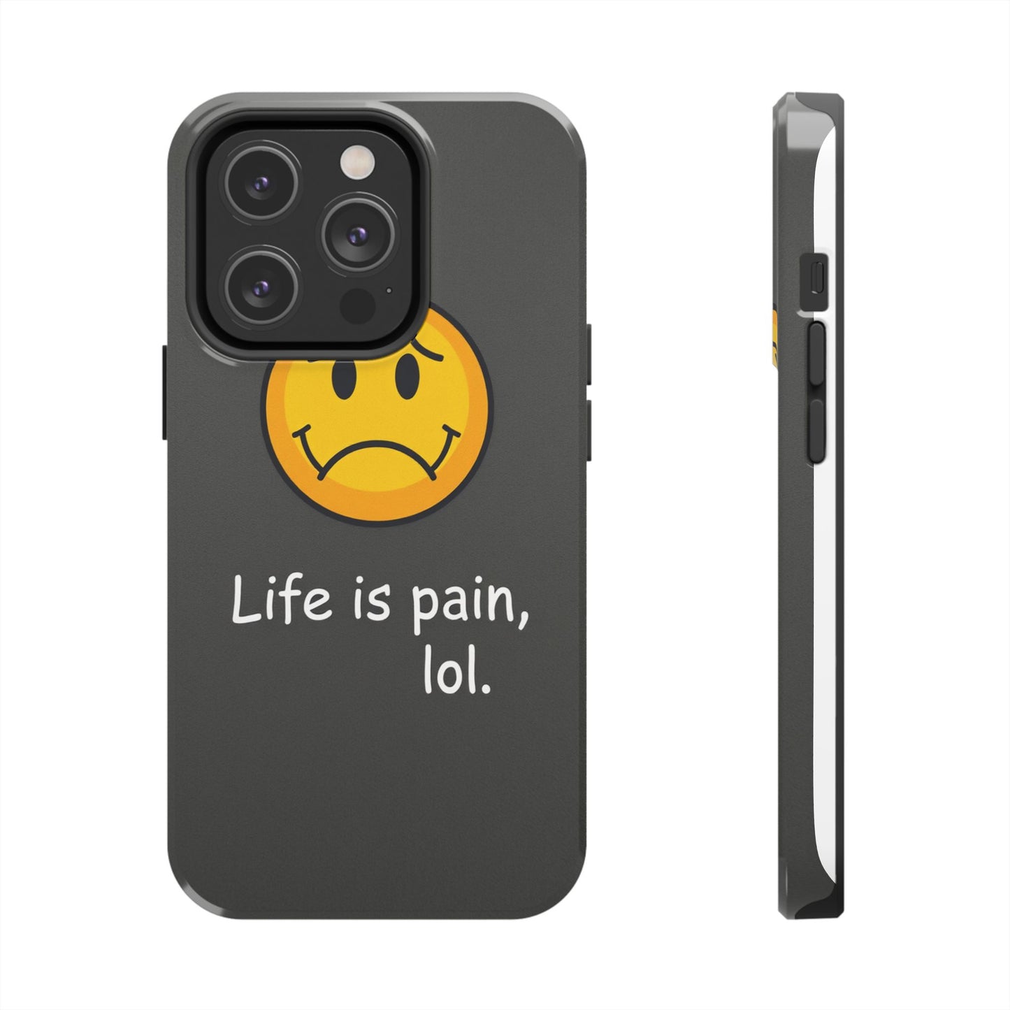 Life is Pain Tough Phone Case - Trendy Design for Smartphone Protection