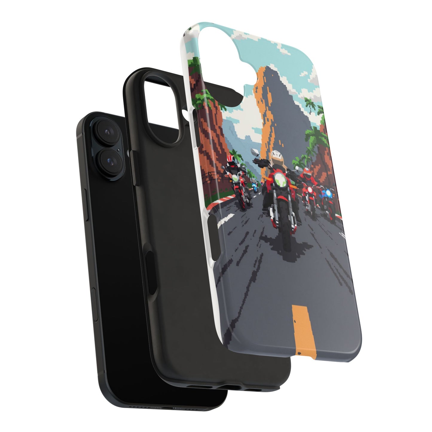 Retro Biker Tough Phone Case - Perfect for Motorcycle Lovers