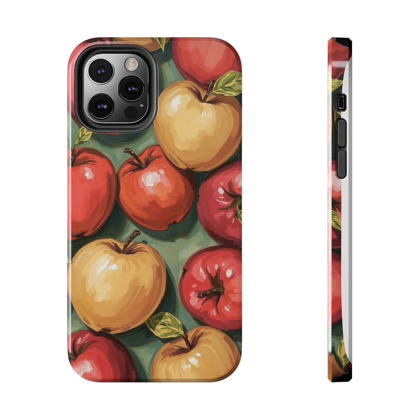 Colorful Painted Apples Art Tough Phone Case - Durable & Stylish Protection - for iPhone