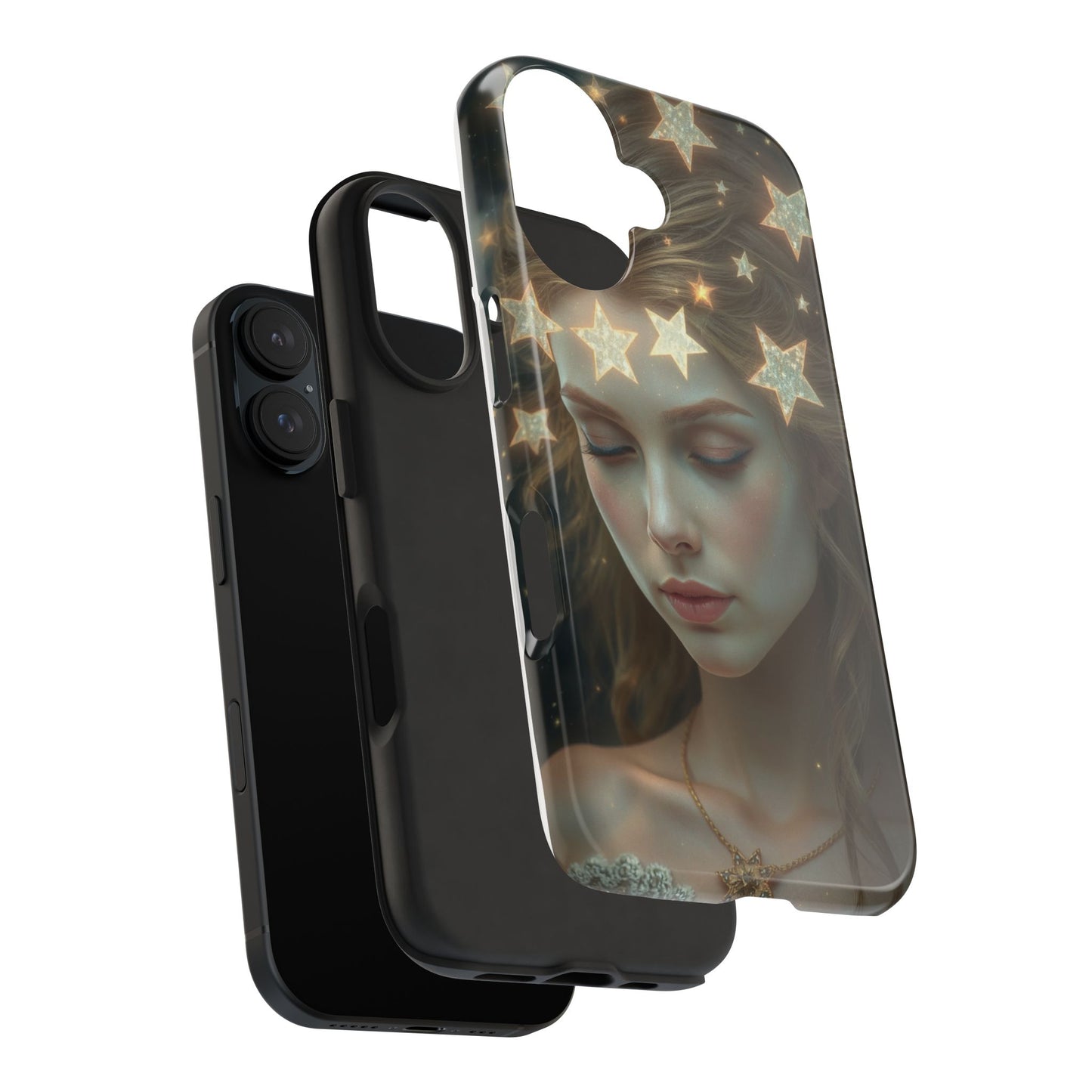 Celestial Dream Tough Phone Case - Artistic Starry Design for Style Enthusiasts