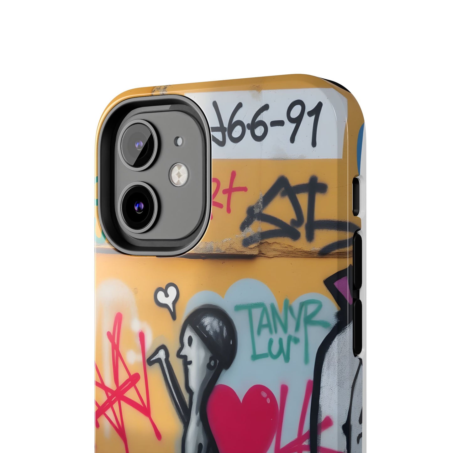 Urban Cupid Graffiti Tough Phone Case - Durable Protection with Street Art Vibe - for iPhone