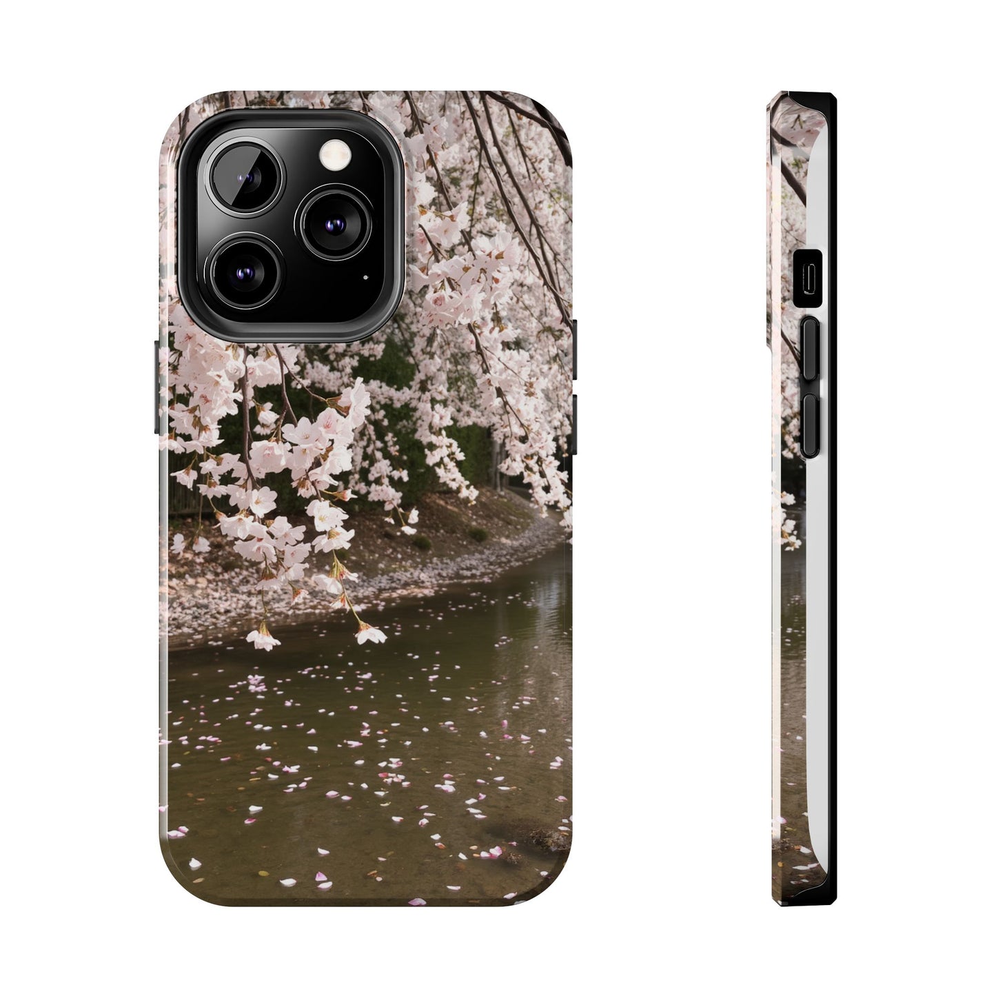Cherry Blossom Tough Phone Cases - Durable Protection with Floral Serenity