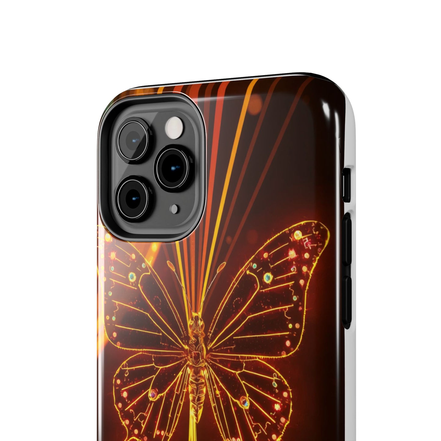 Elegant Butterfly Tough Phone Case - Stylish Protection for Nature Lovers
