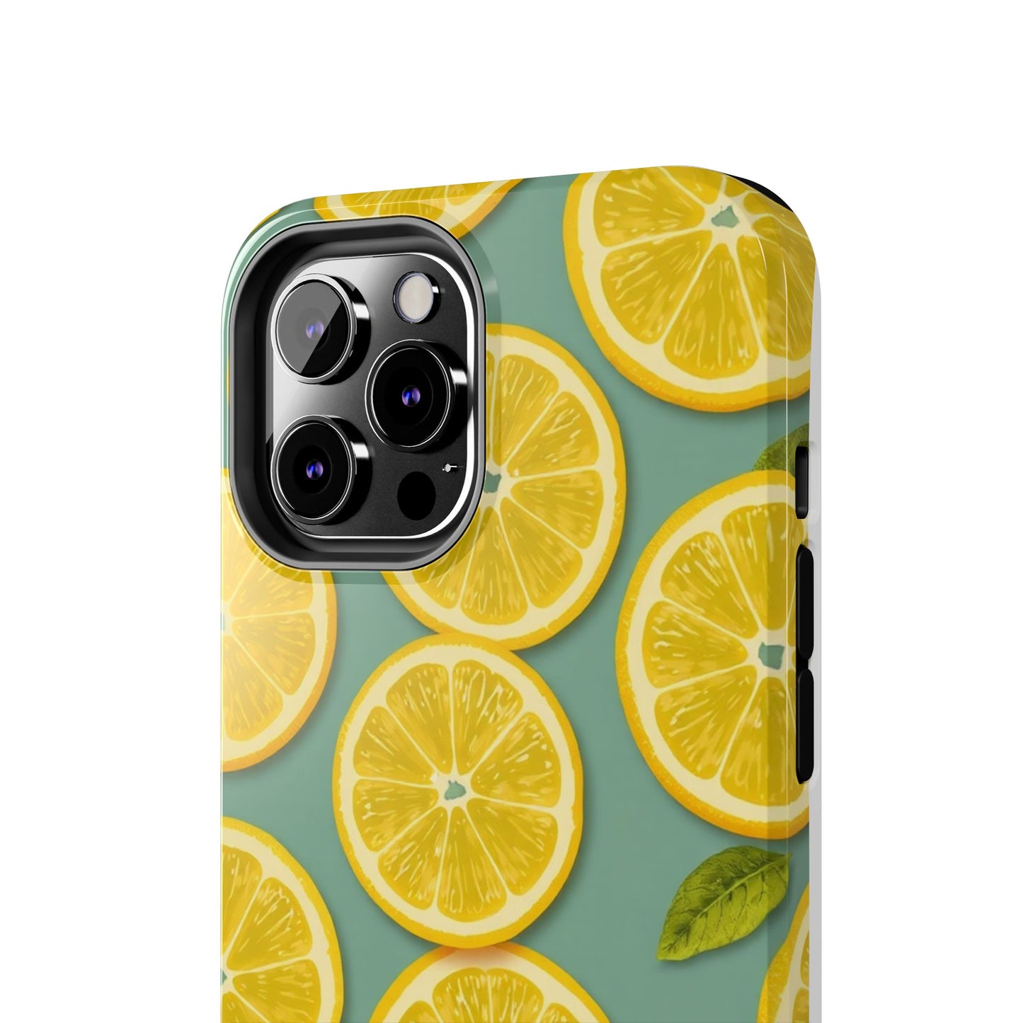 Tough Lemon Pattern Phone Case - Vibrant Citrus Design for Summer Vibes - for iPhone