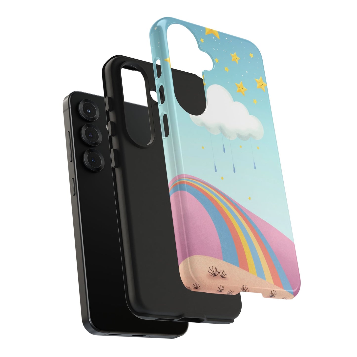 Colorful Rainbow Phone Case - Durable Tough Design for Adventurers