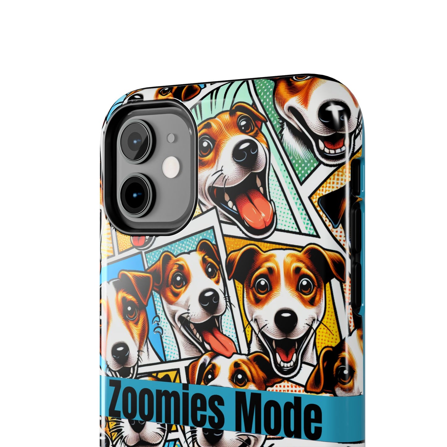 Zoomies Mode Jack Russell Tough Phone Case - Fun Dog Design Case for iPhone