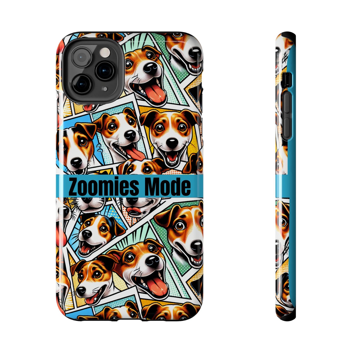 Zoomies Mode Jack Russell Tough Phone Case - Fun Dog Design Case for iPhone