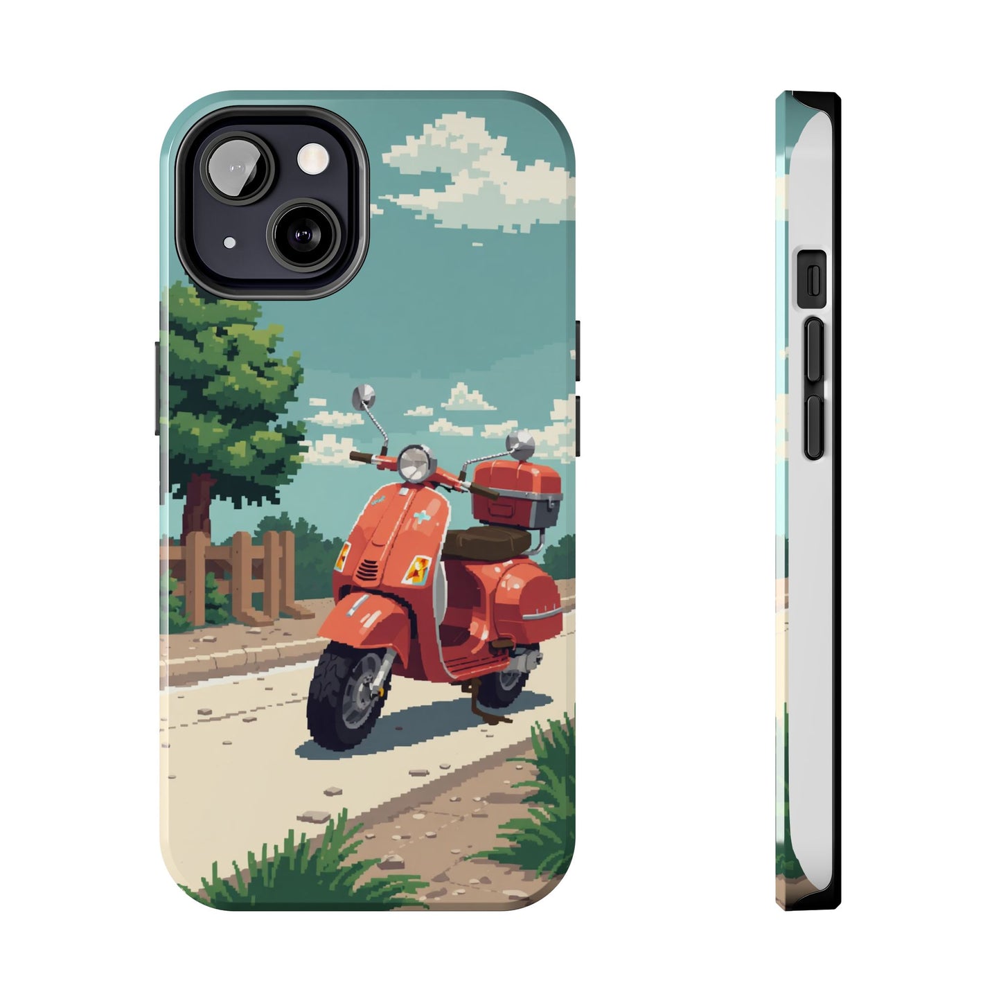 Retro Scooter Phone Case - Tough & Stylish Protection