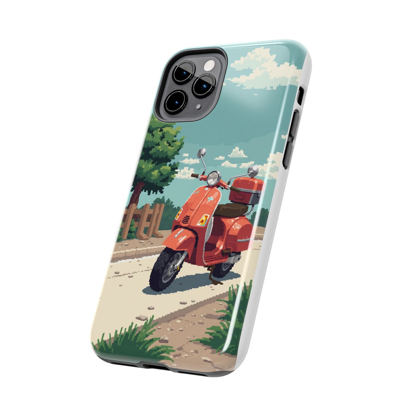 Retro Scooter Phone Case - Tough & Stylish Protection