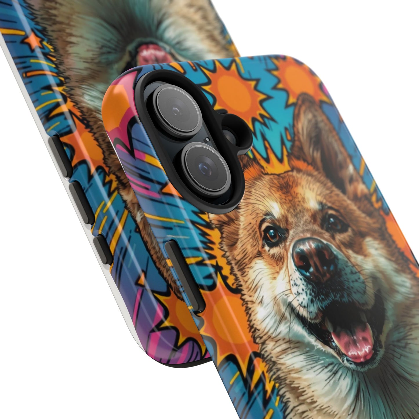 Vibrant Corgi Tough Phone Case - Fun Design for Pet Lovers