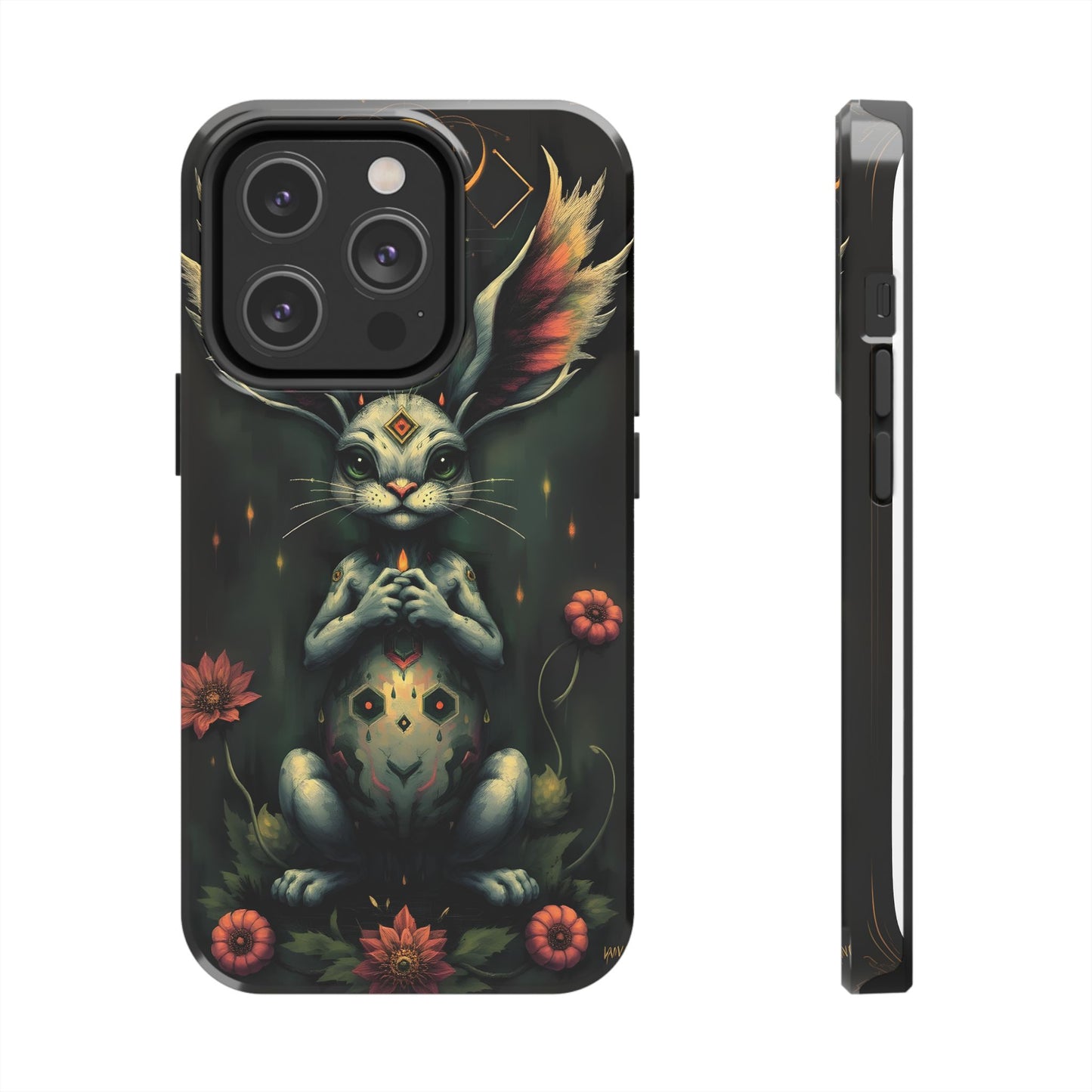 Artistic Rabbit Phone Cases - Unique and Durable Design of Mystical Bunny - for iPhone