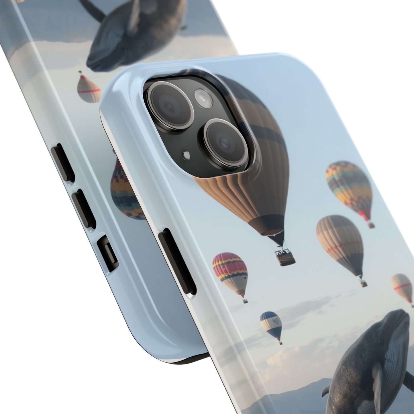 Whale Hot Air Balloon Tough Phone Case - Adventure & Nature Lovers