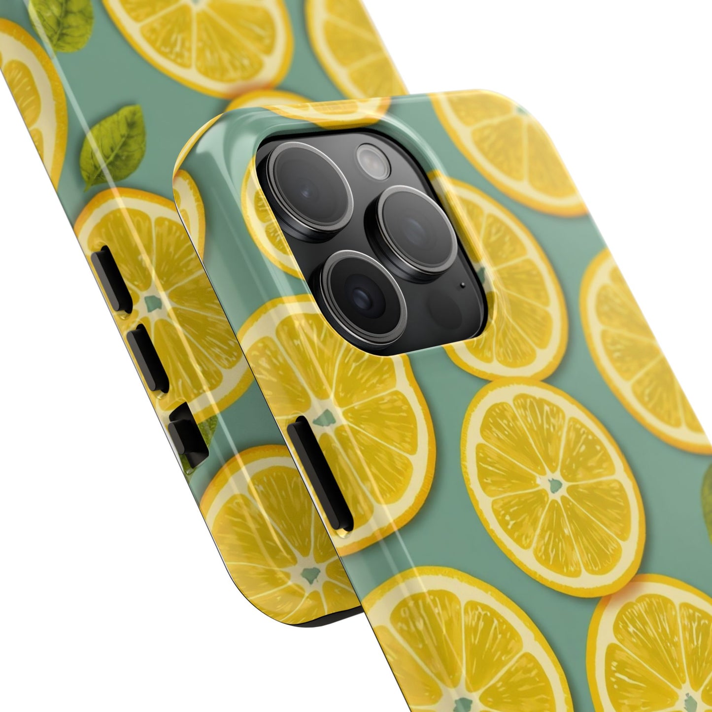 Tough Lemon Pattern Phone Case - Vibrant Citrus Design for Summer Vibes - for iPhone