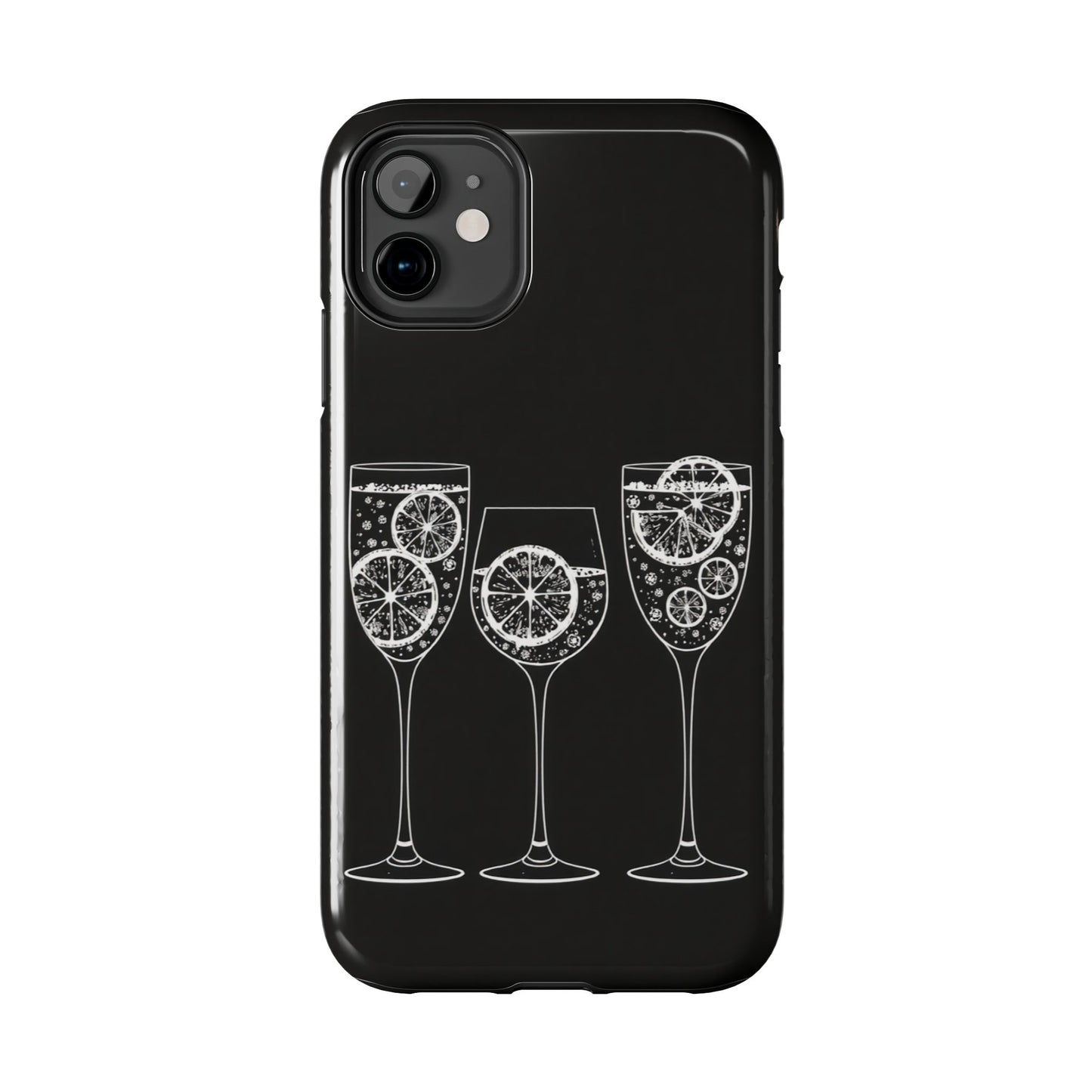 Stylish Tough Phone Cases with Citrus Glass Design, Protective Cases for Parties, Summer Events, and Everyday Use