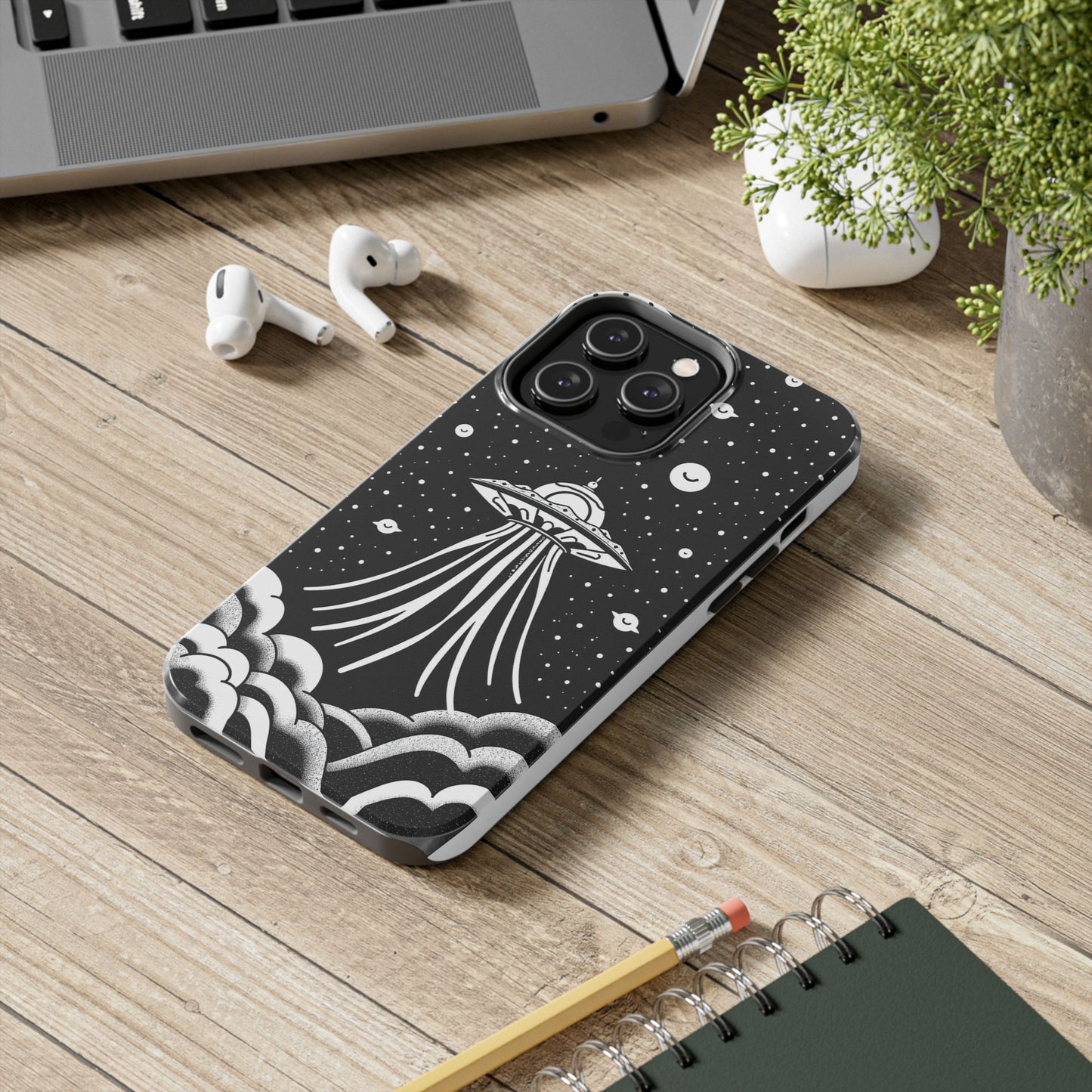 Galaxy UFO Tough Phone Case - Durable Protection with Unique Space Design