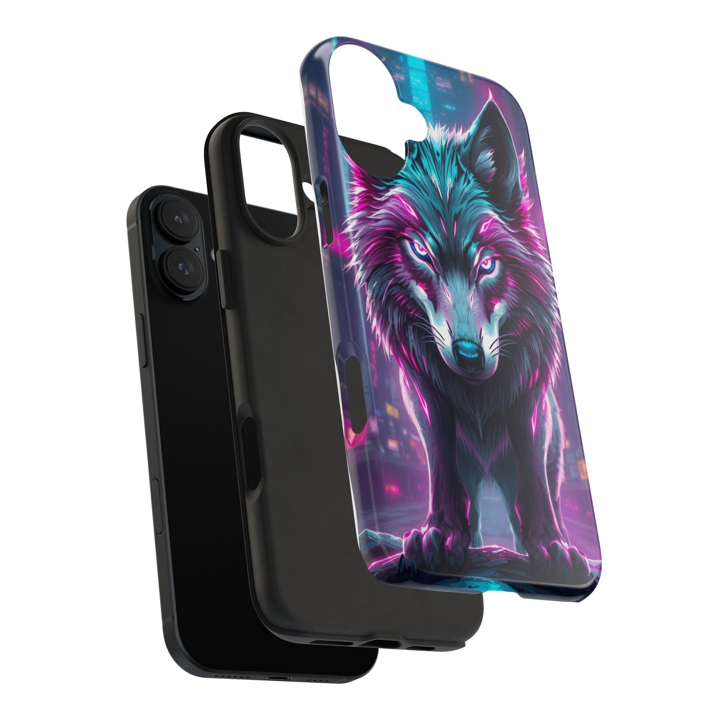 Fierce Wolf Phone Case - Tough & Vibrant Design for Animal Lovers