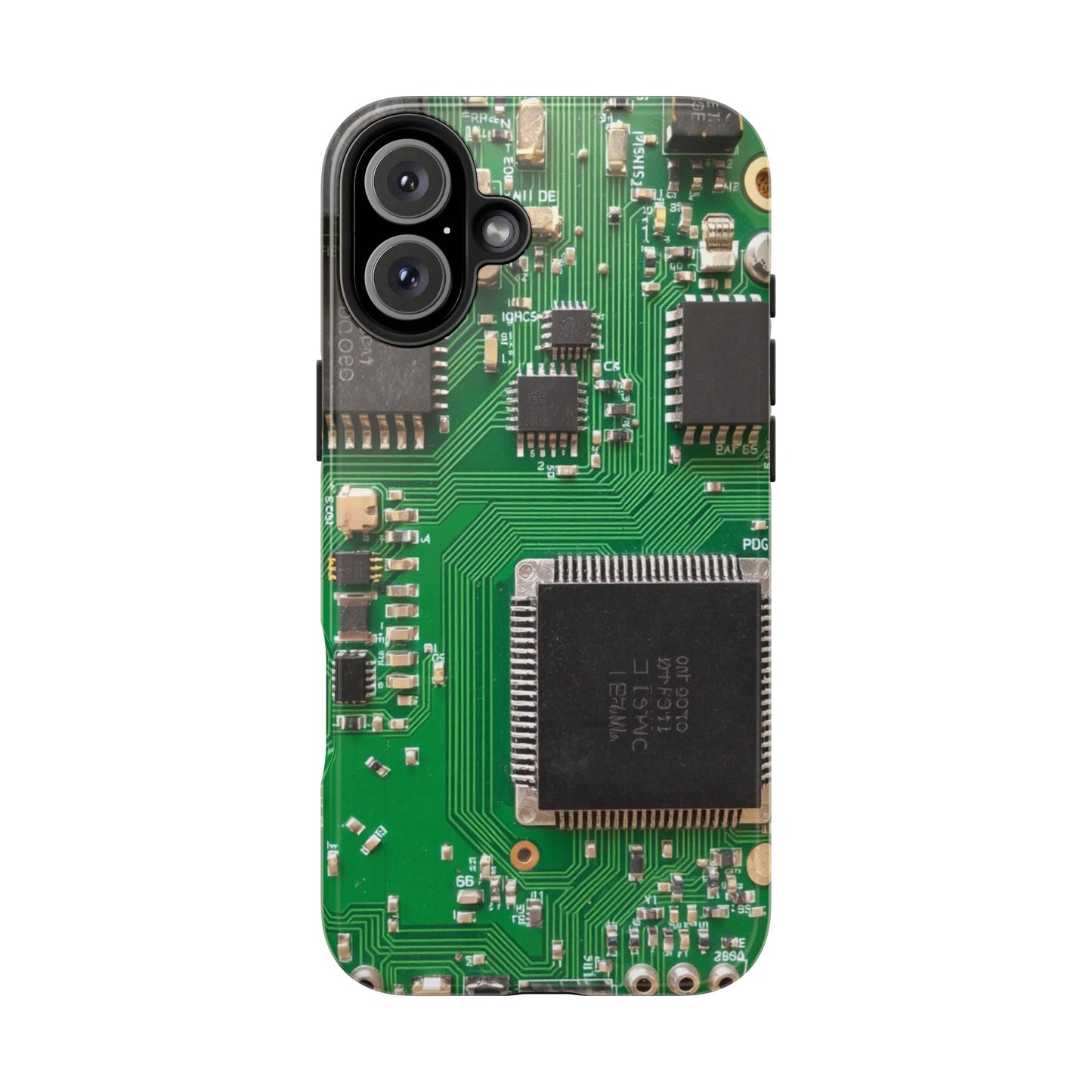 Circuit Board Tough Phone Case - Durable Tech Design